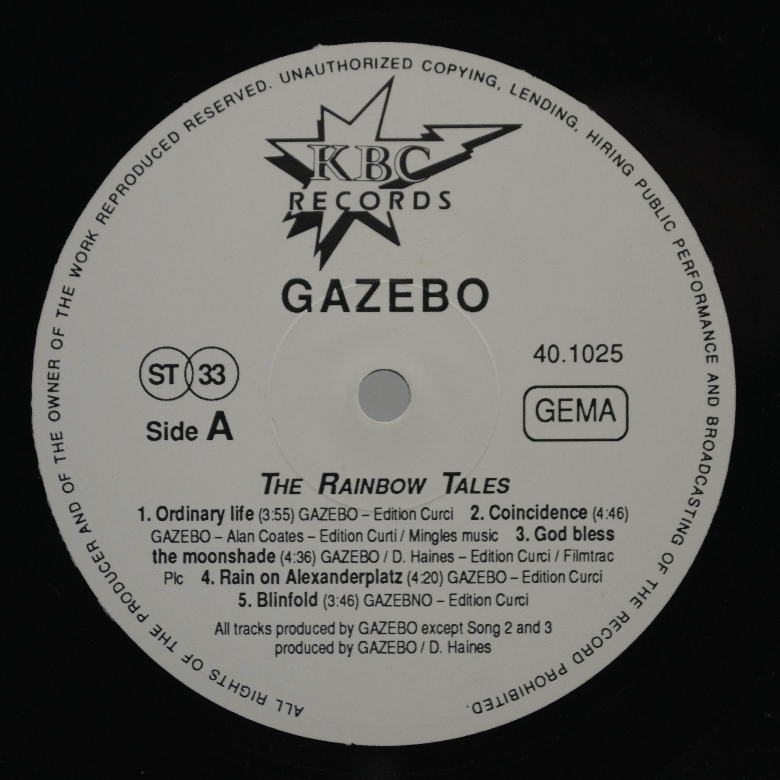 Gazebo — The Rainbow Tales, 1989