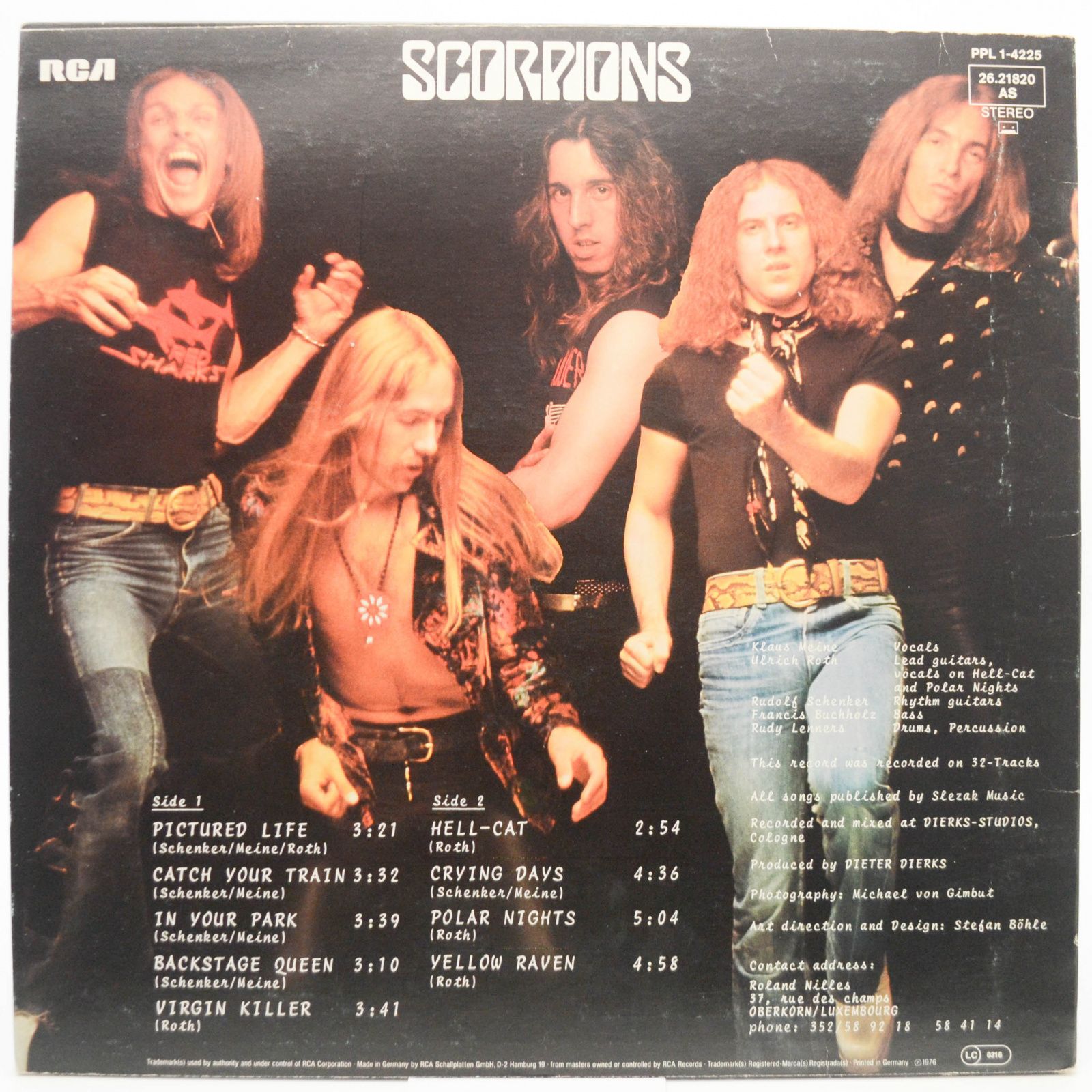 Виниловая пластинка Scorpions — Virgin Killer (Germany), 1976