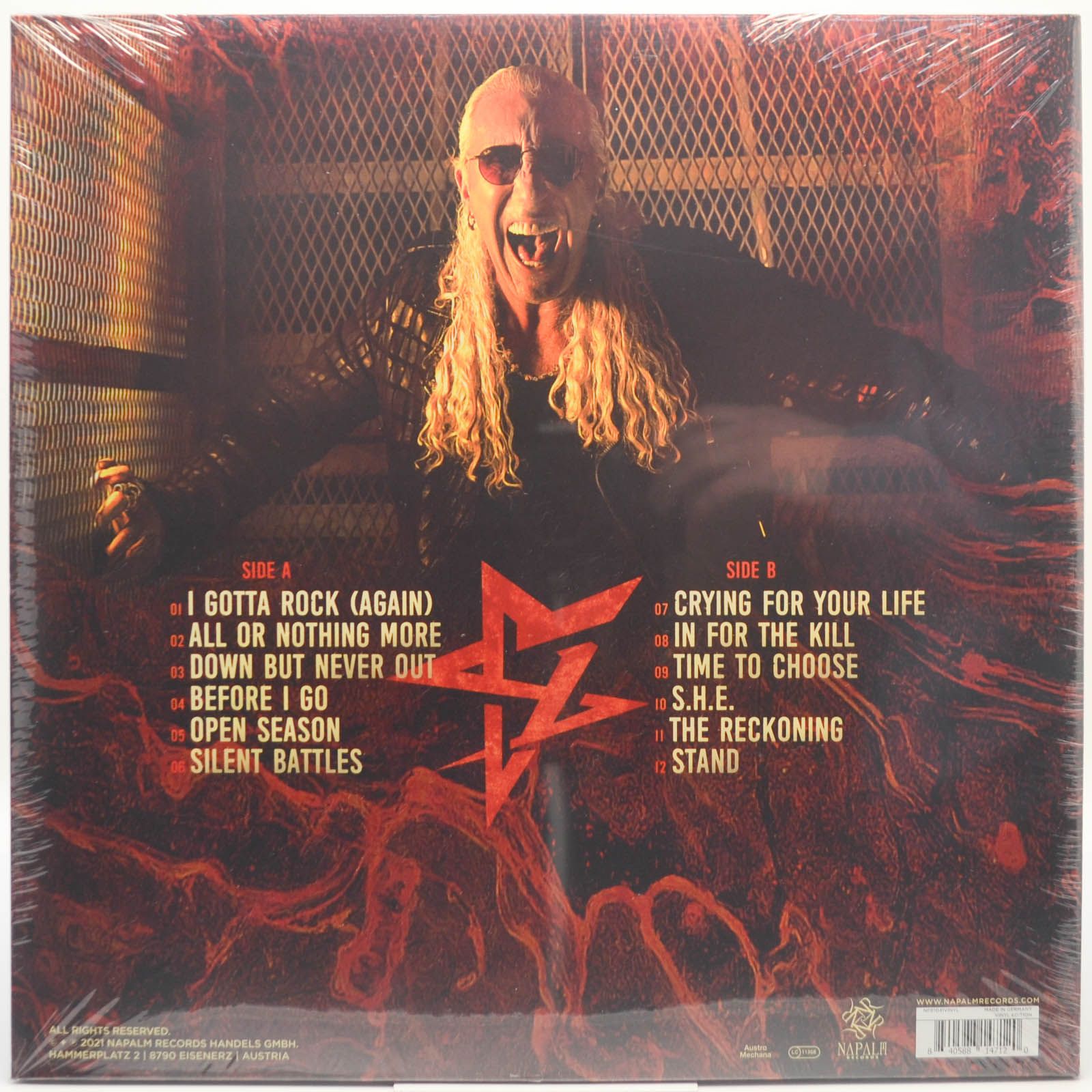 Виниловая пластинка Dee Snider — Leave A Scar, 2021