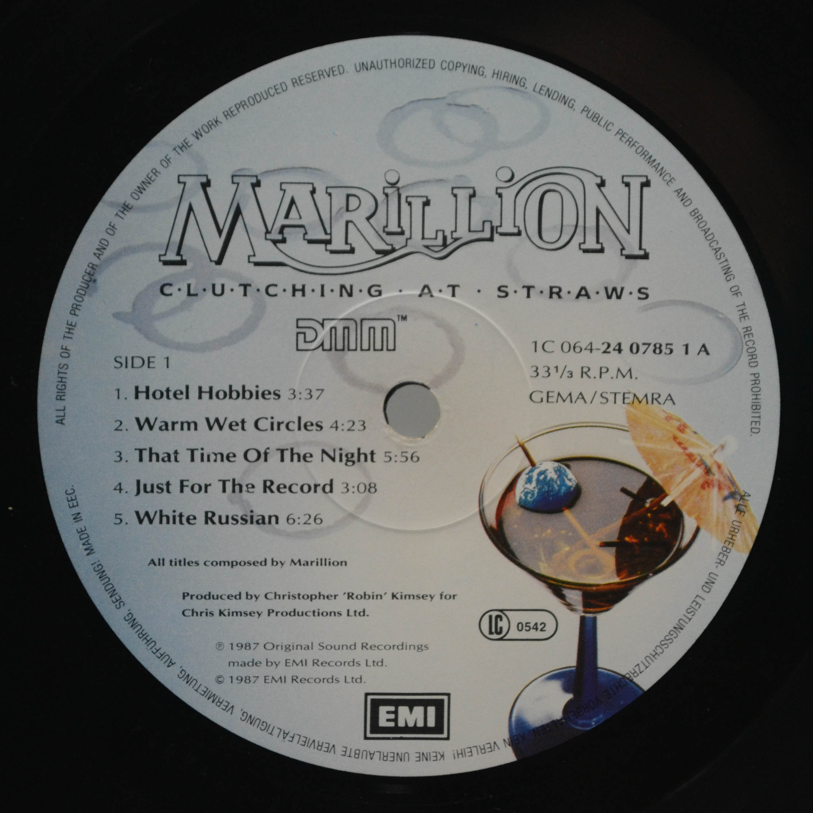 Marillion — Clutching At Straws, 1987