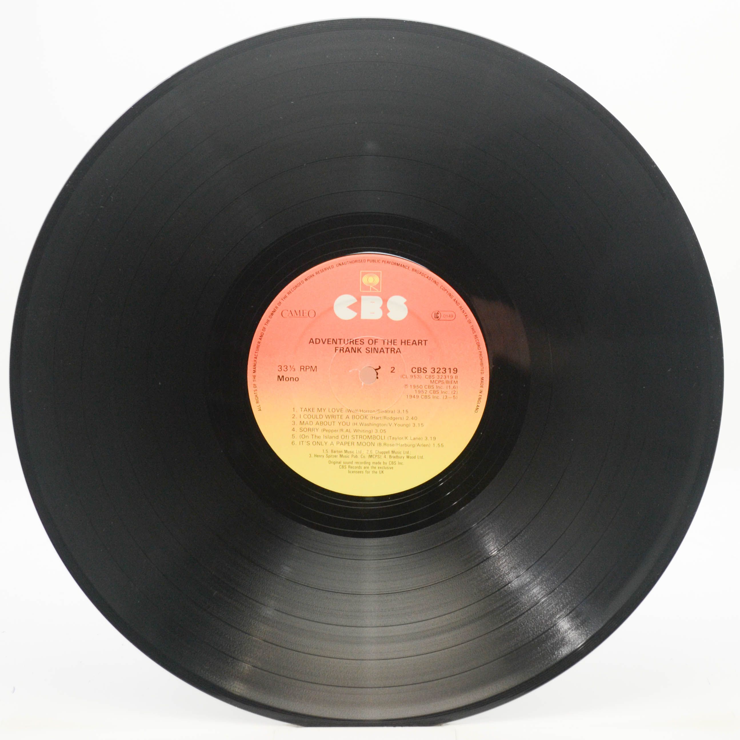 Frank Sinatra — Adventures Of The Heart (UK), 1984