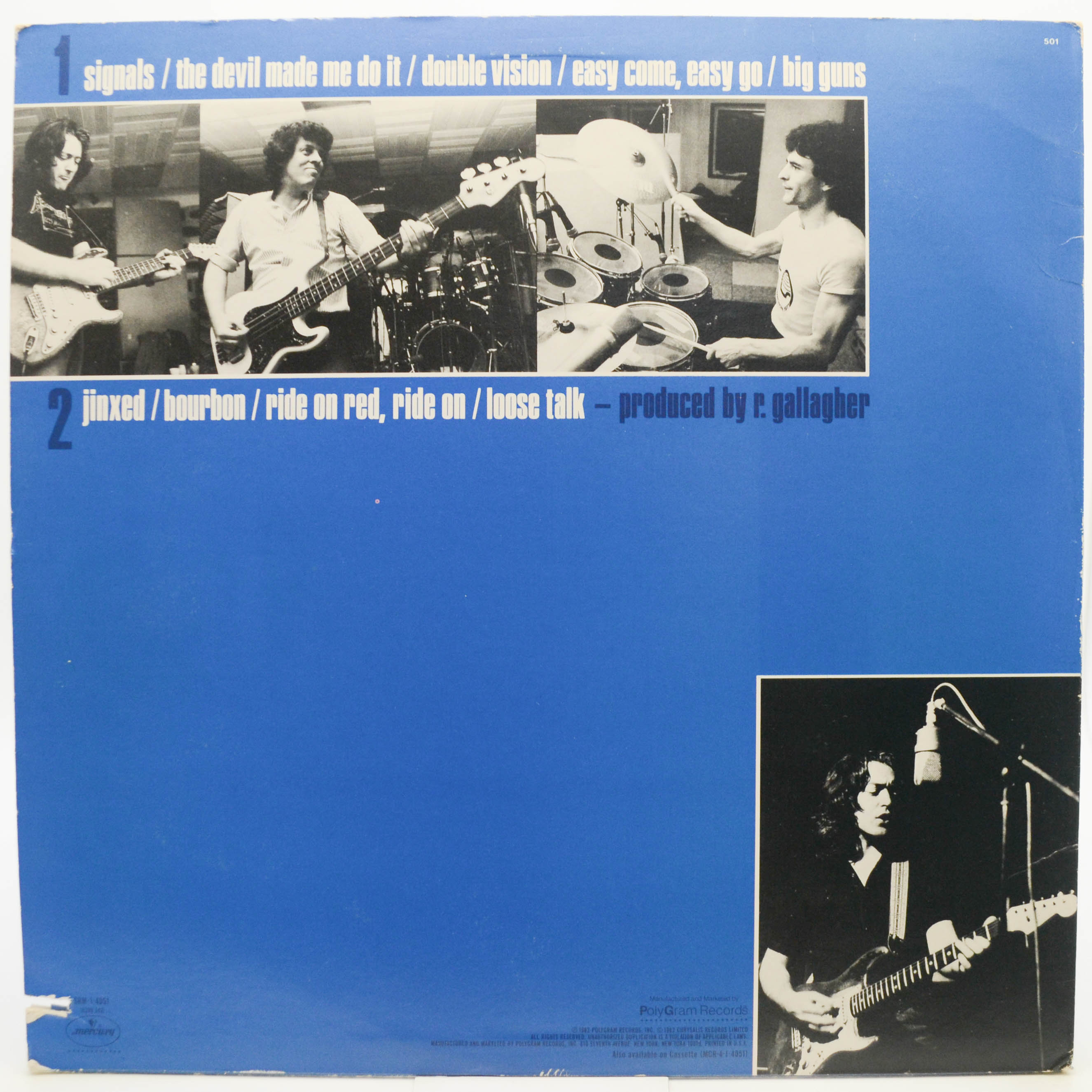 Rory Gallagher — Jinx (USA), 1982