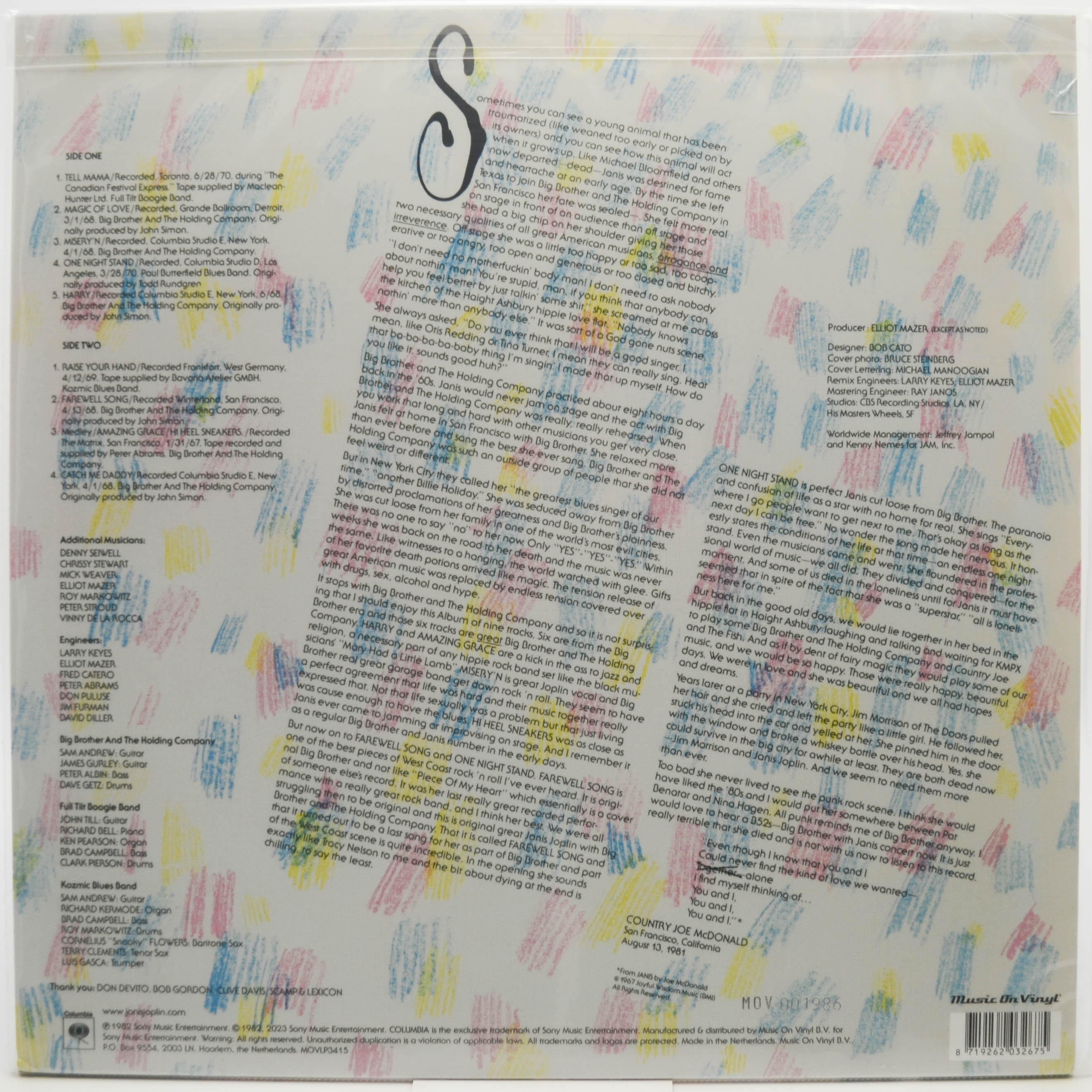 Janis Joplin — Farewell Song, 1982