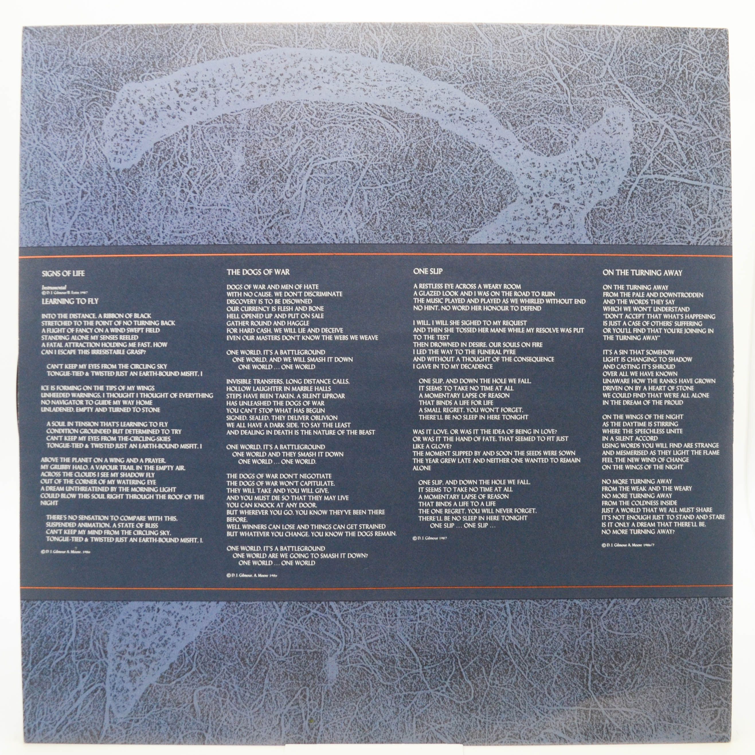Виниловая пластинка Pink Floyd — A Momentary Lapse Of Reason, 1987