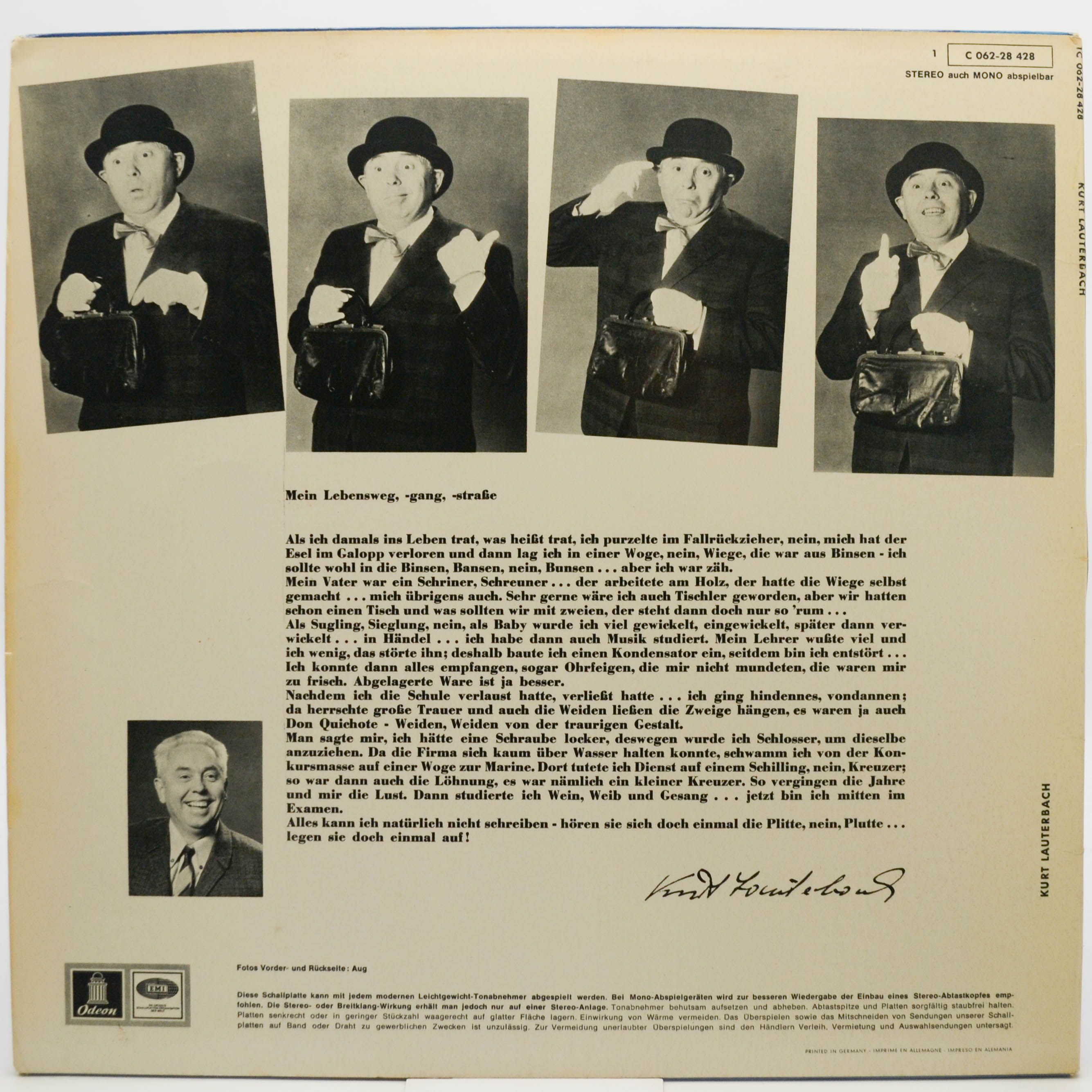 Виниловая пластинка Kurt Lauterbach — Kurt Lauterbachs Gesammeltes Stammeln, 1973