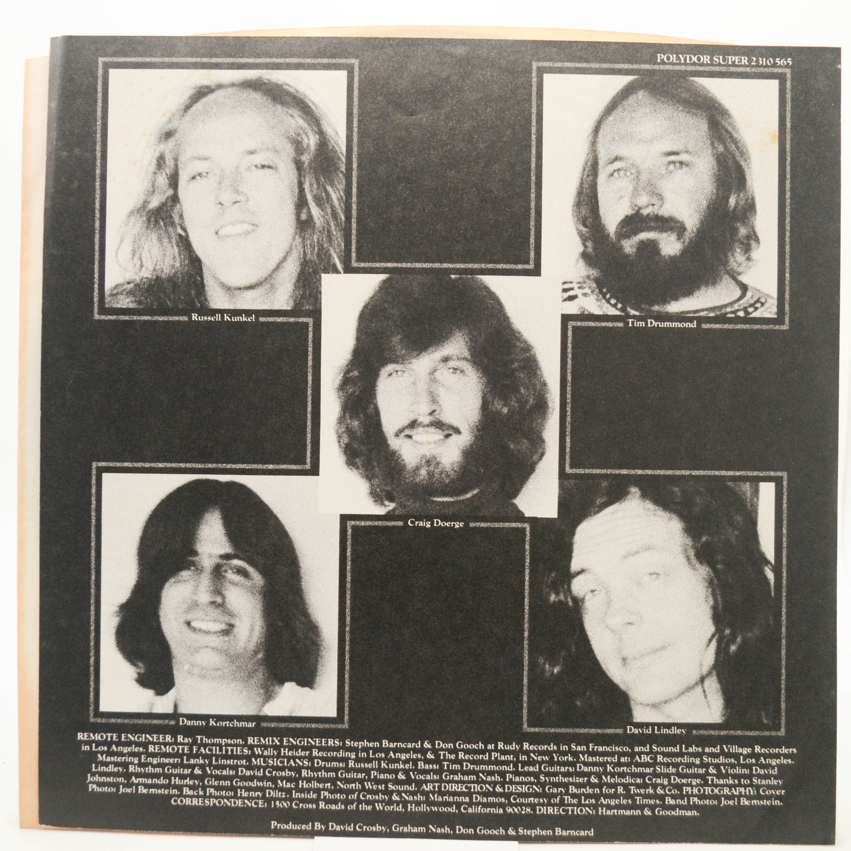 Виниловая пластинка Crosby-Nash — Live (UK), 1977