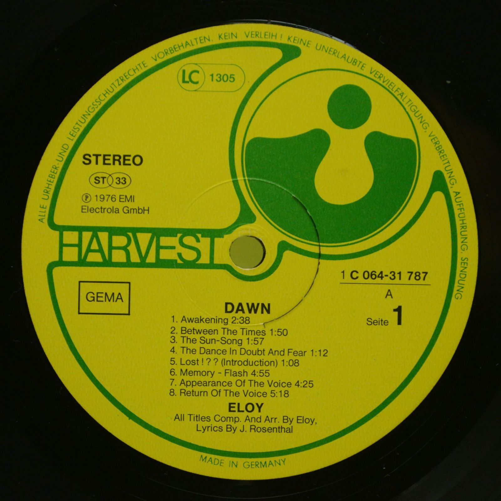 Eloy — Dawn, 1976