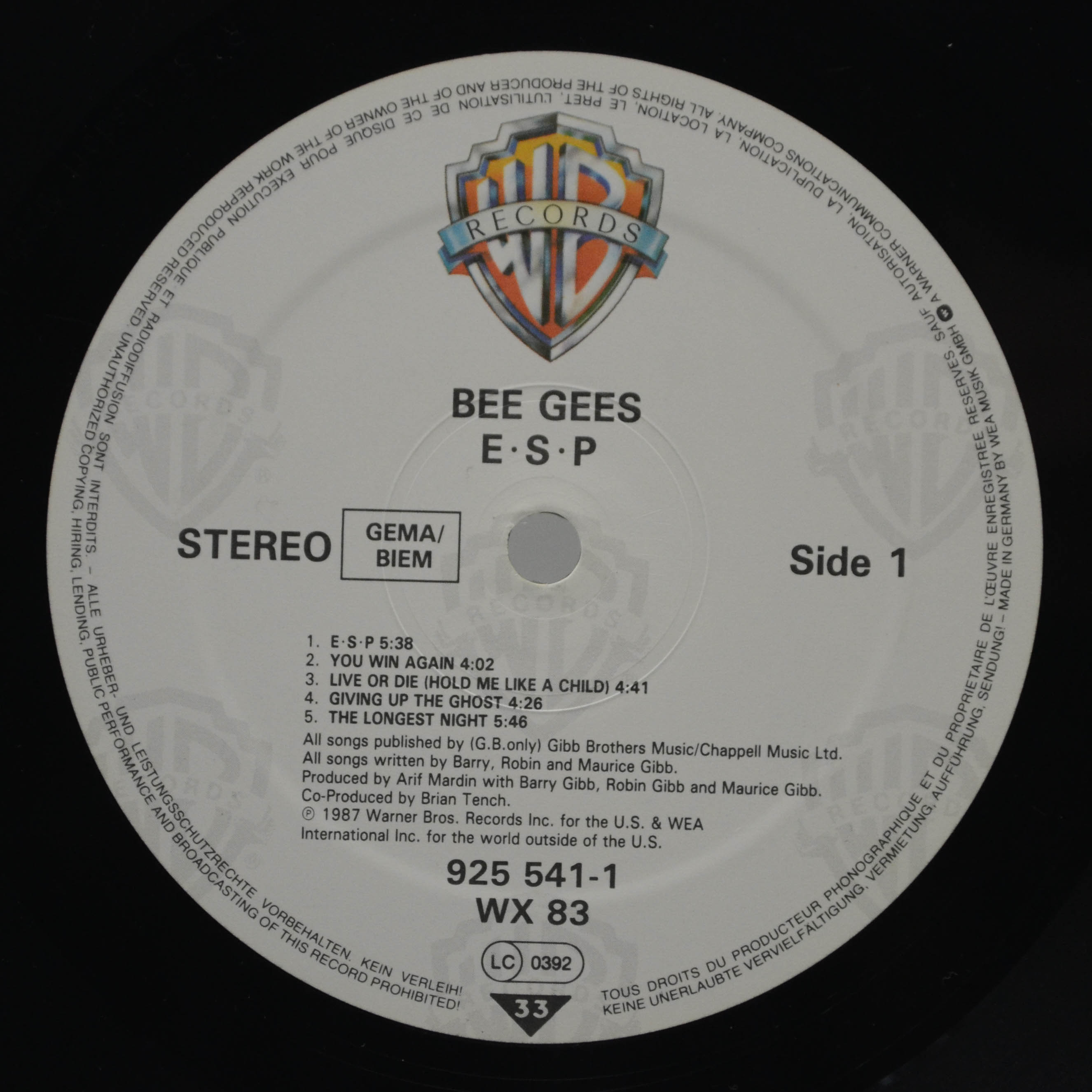 Bee Gees — E·S·P, 1987