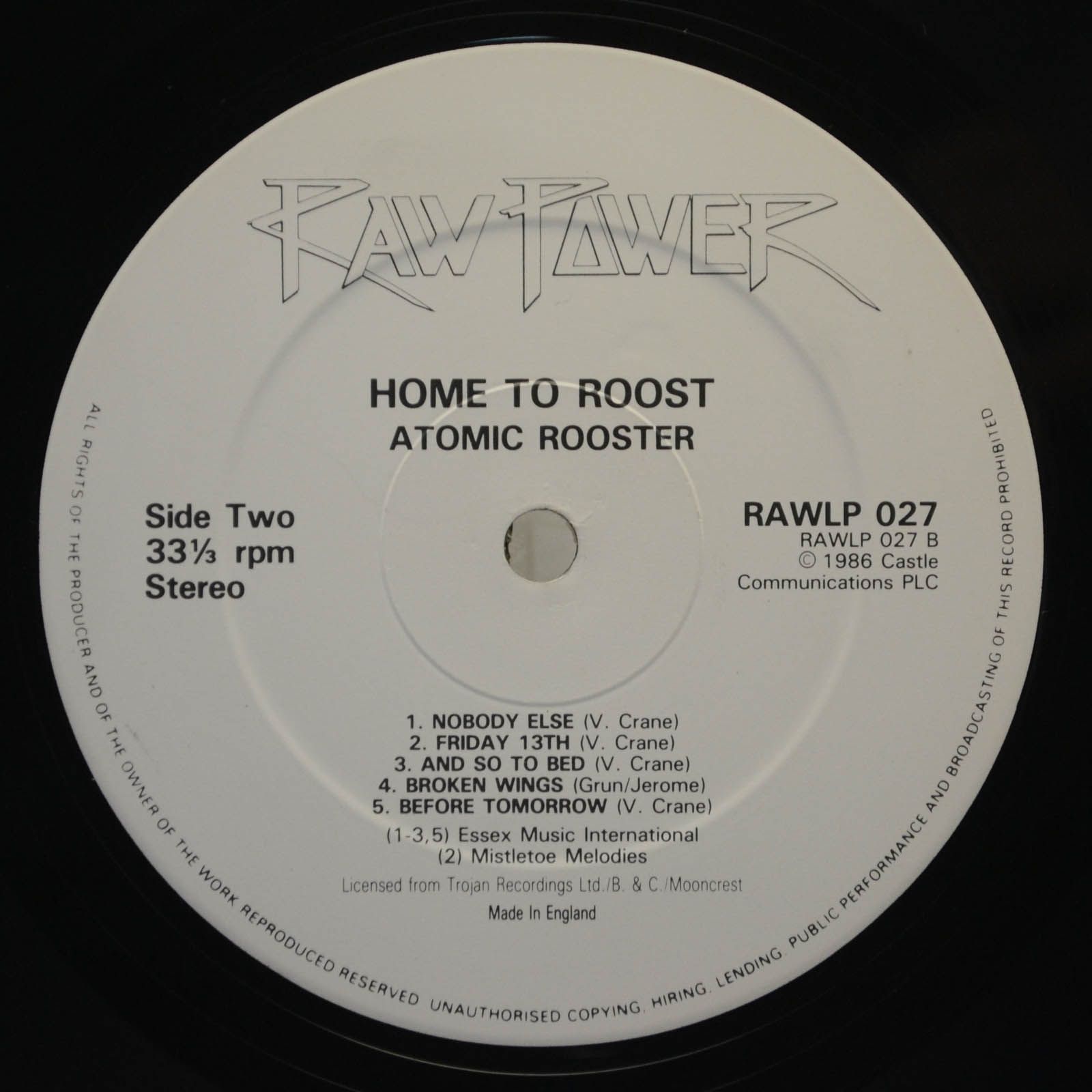 Виниловая пластинка Atomic Rooster — Home To Roost (2LP, UK), 1977