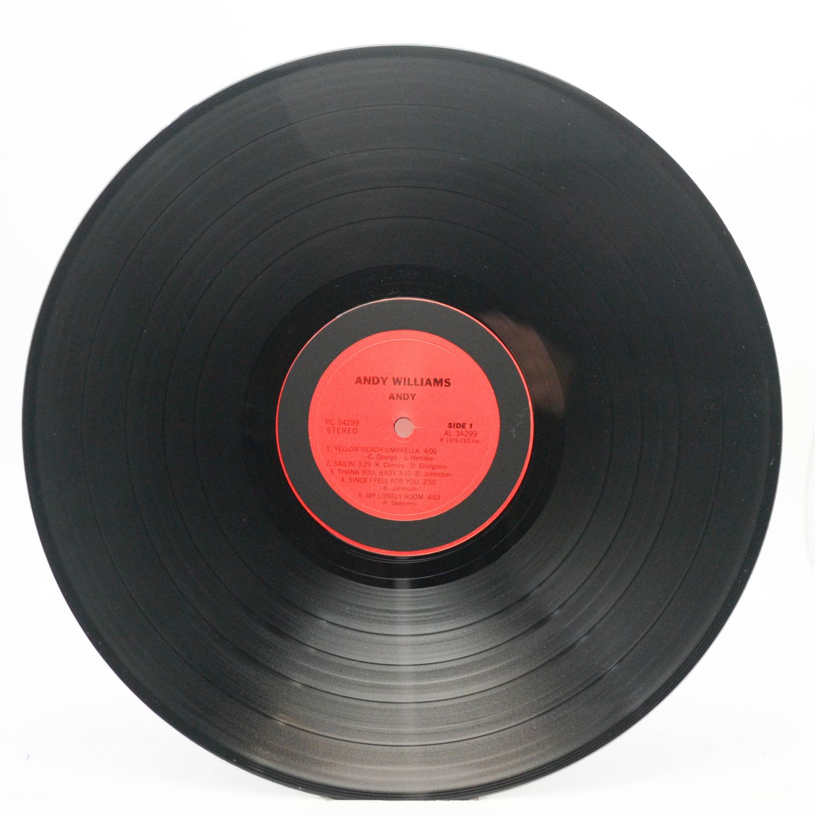 Виниловая пластинка Andy Williams — Andy (USA), 1976