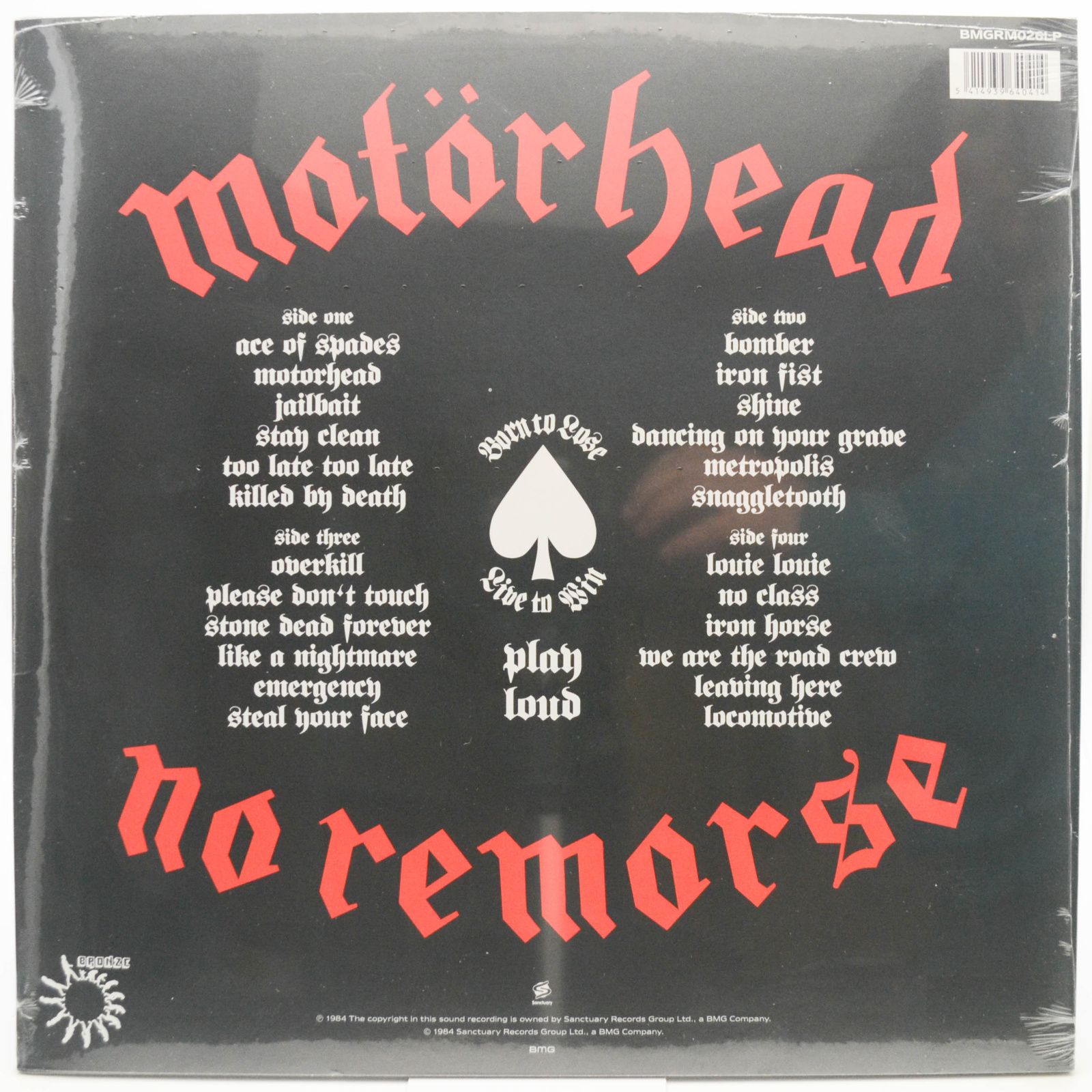 Motörhead — No Remorse (2LP), 1984