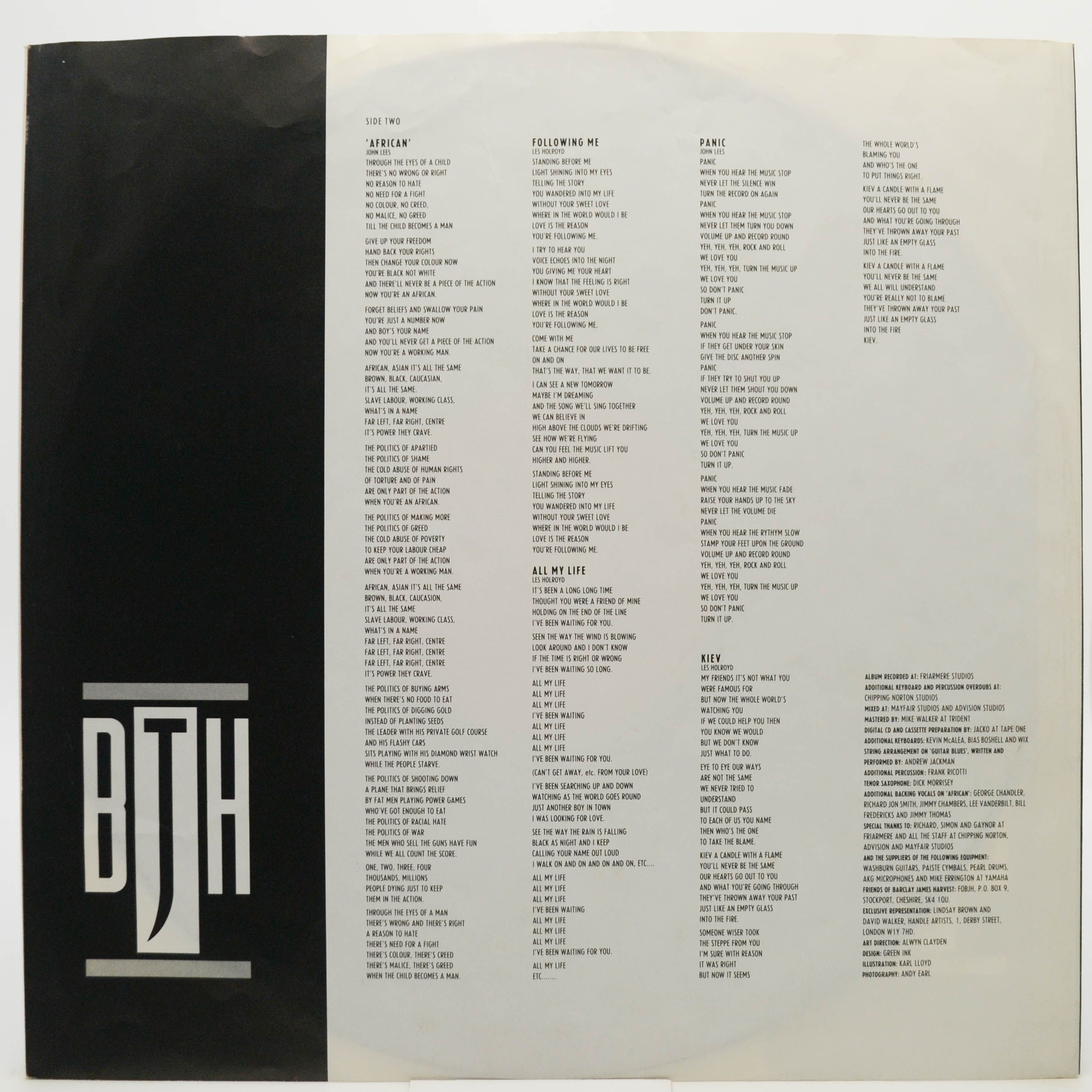 Виниловая пластинка Barclay James Harvest — Face To Face, 1987