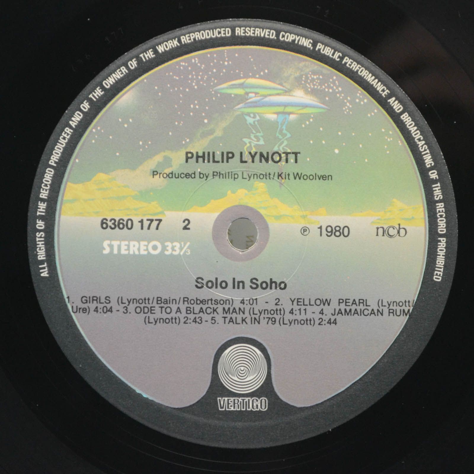 Виниловая пластинка Philip Lynott — Solo In Soho, 1980