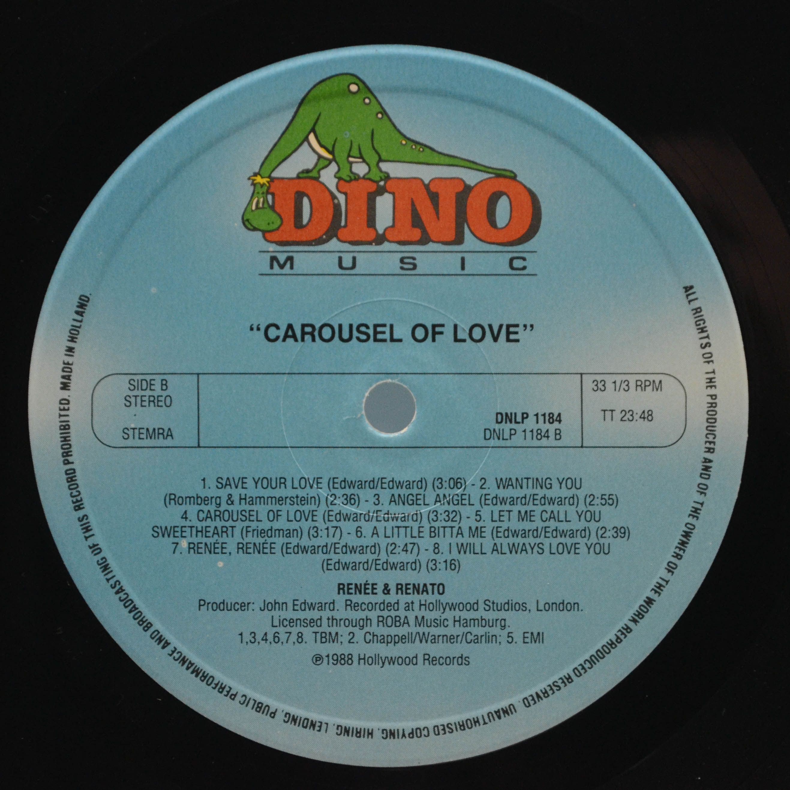 Виниловая пластинка Renée & Renato — Carousel Of Love, 1988