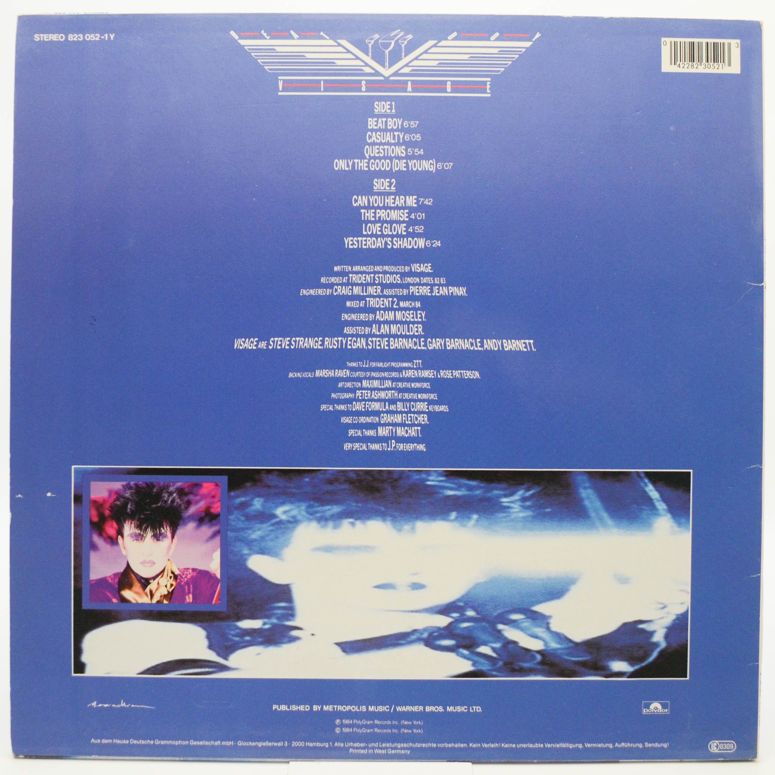 Виниловая пластинка Visage — Beat Boy, 1984