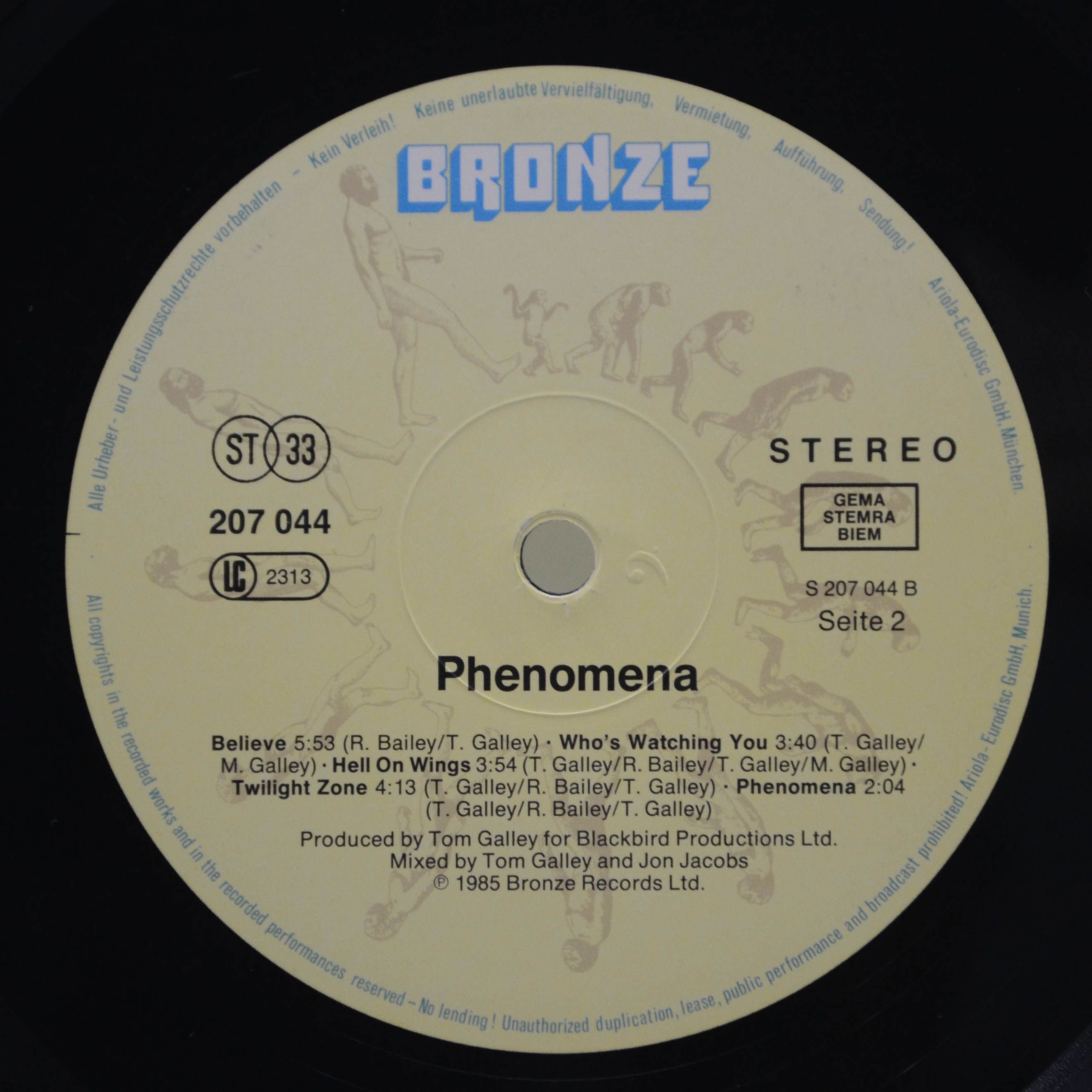 Виниловая пластинка Phenomena — Phenomena (booklet), 1985