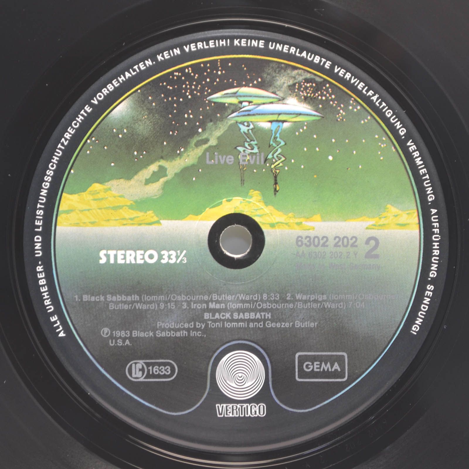 Black Sabbath — Live Evil (2LP), 1983