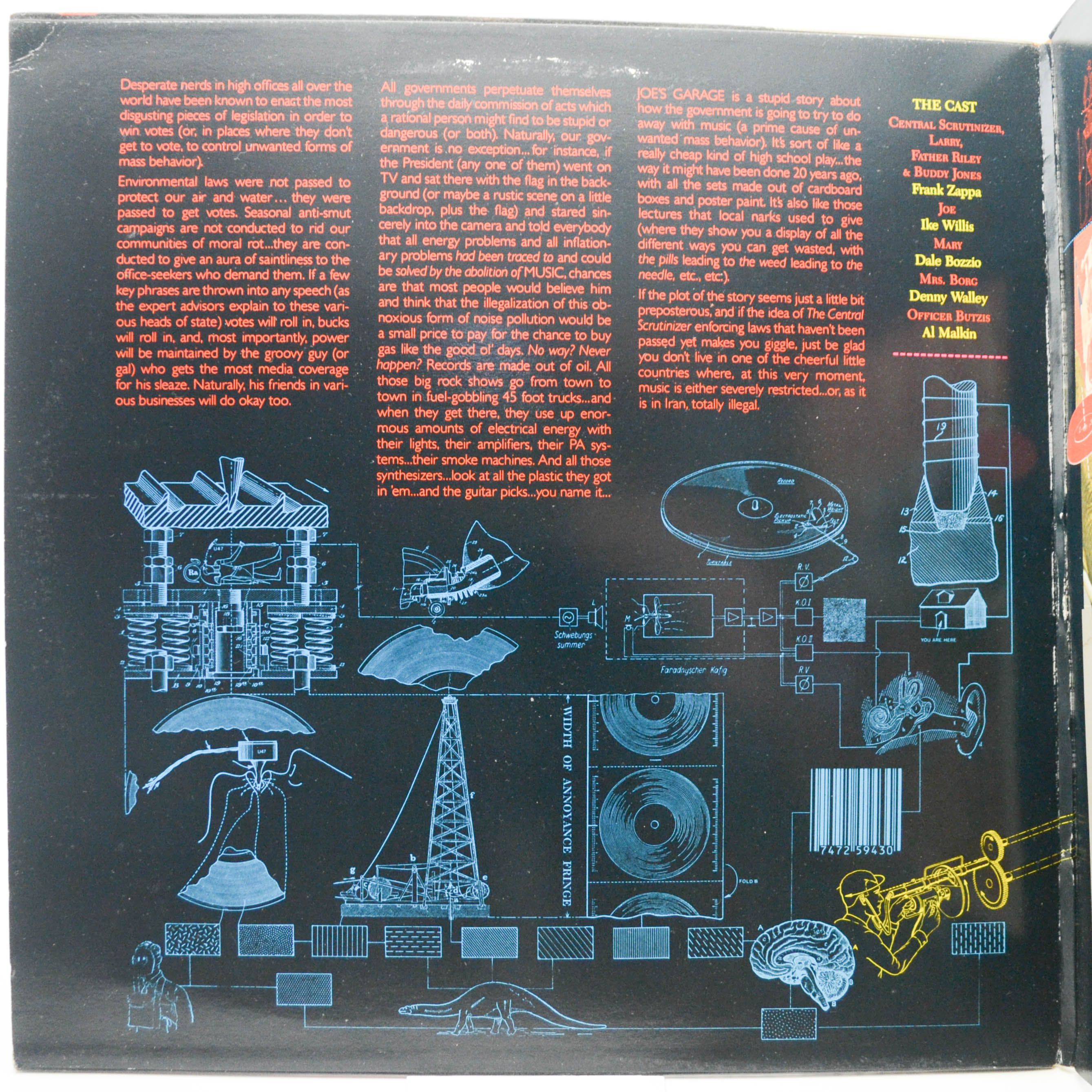 Виниловая пластинка Frank Zappa — Joe's Garage Act I, 1979