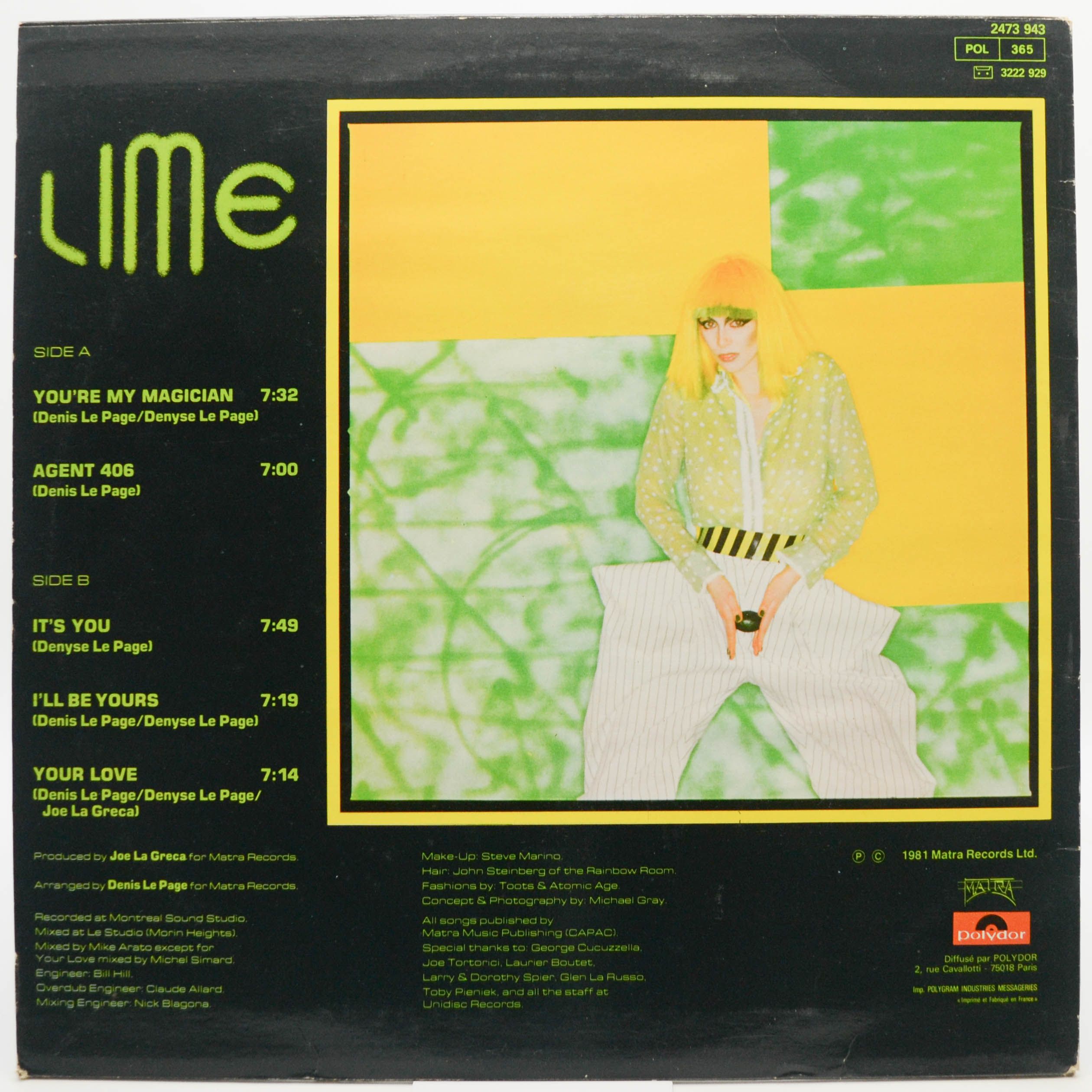 Виниловая пластинка Lime — Your Love, 1981