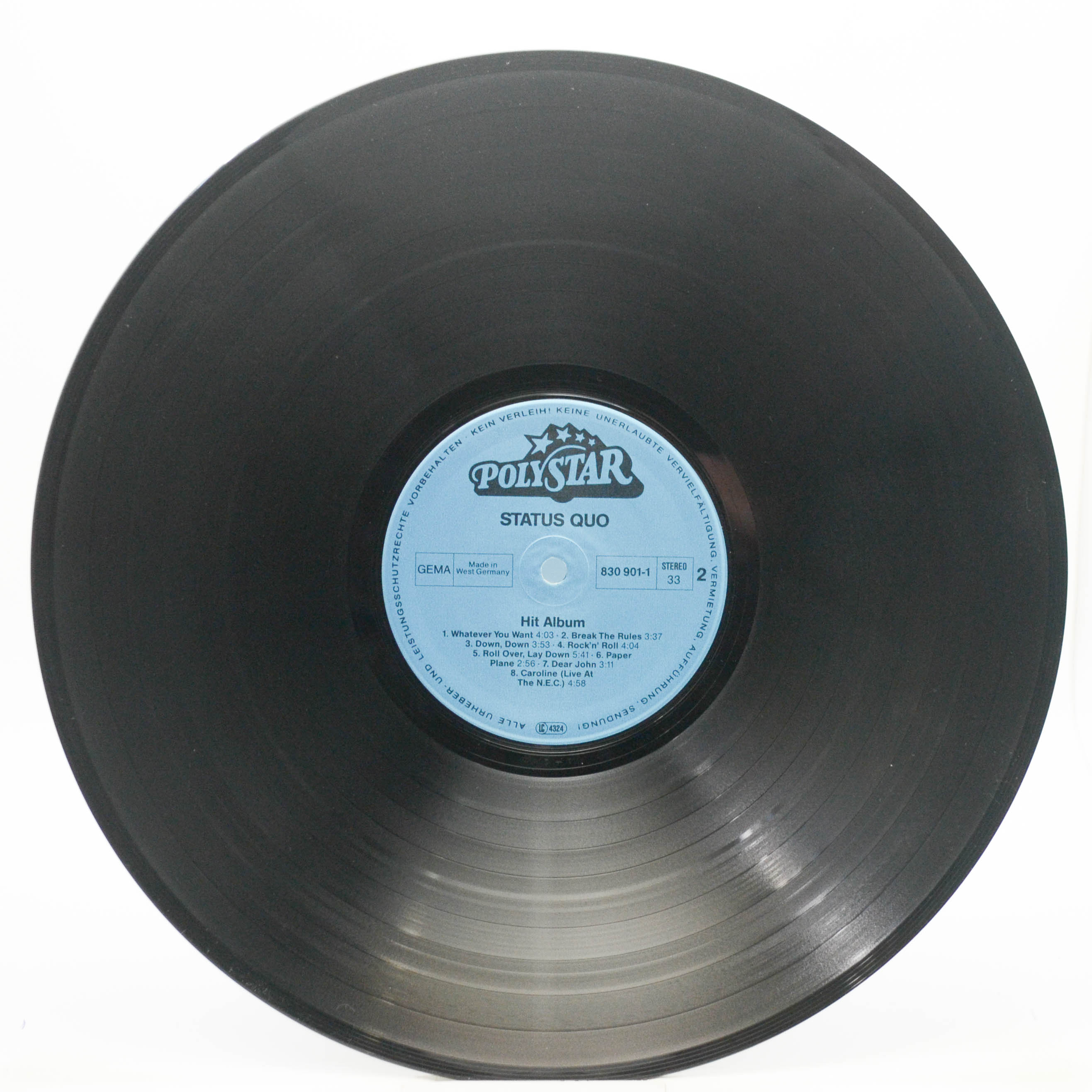 Виниловая пластинка Status Quo — Hit Album, 1988