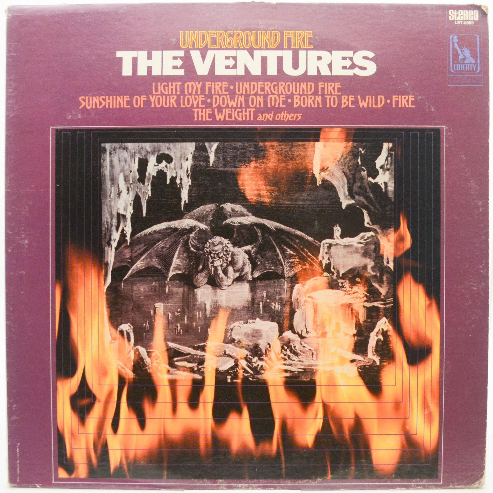 Виниловая пластинка Ventures — Underground Fire (1-st, USA), 1969