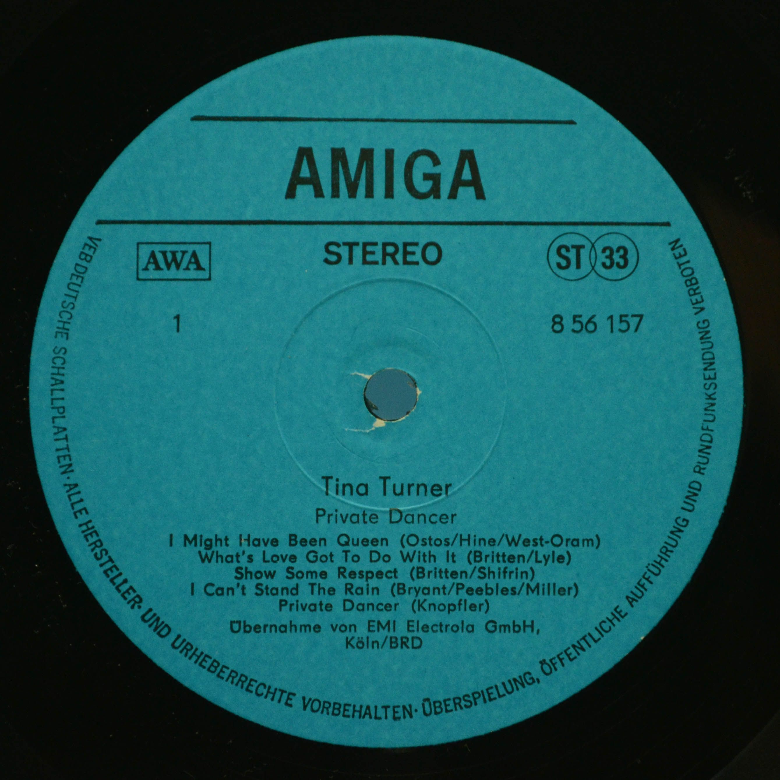 Tina Turner — Private Dancer, 1985