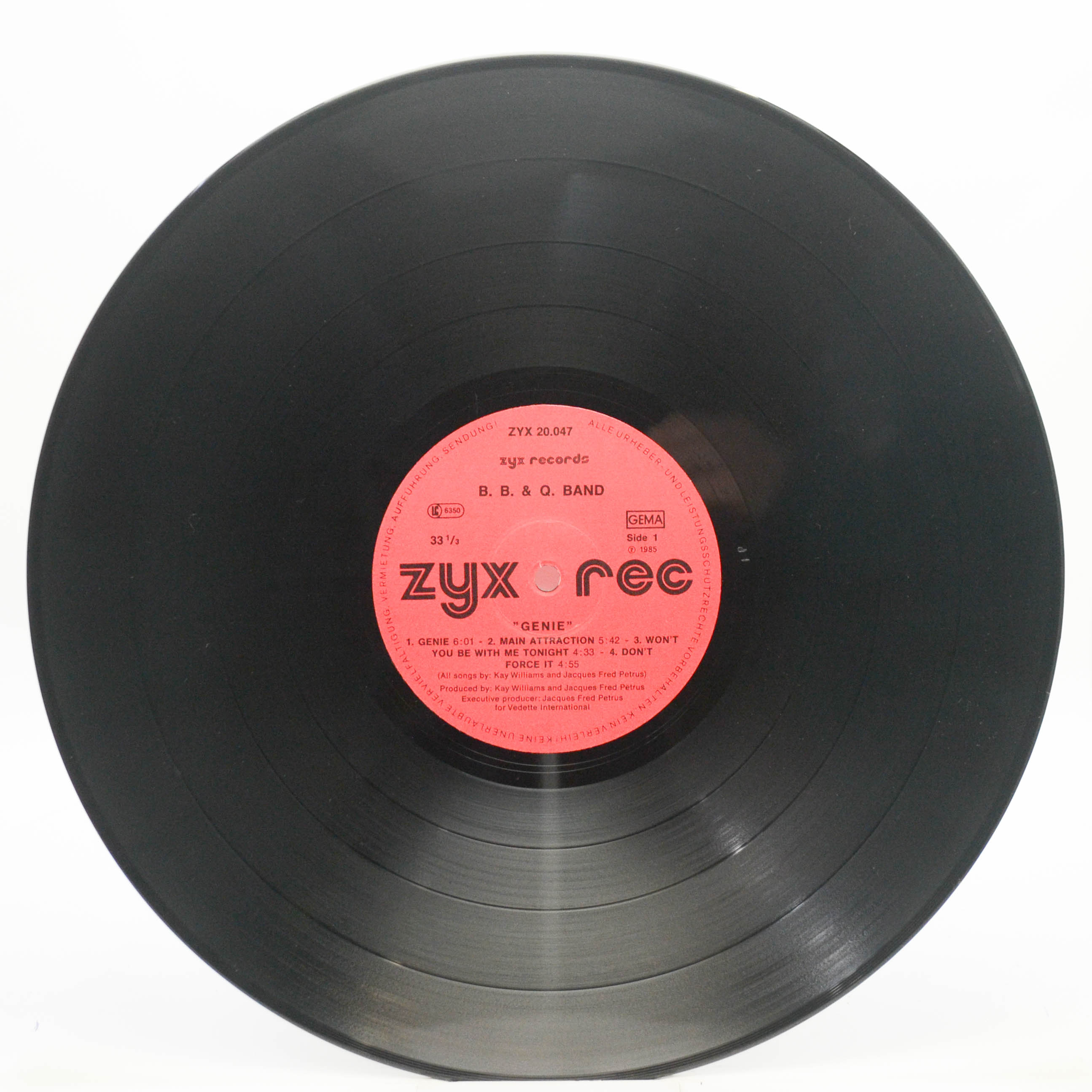 Виниловая пластинка B. B. & Q Band — Genie, 1985