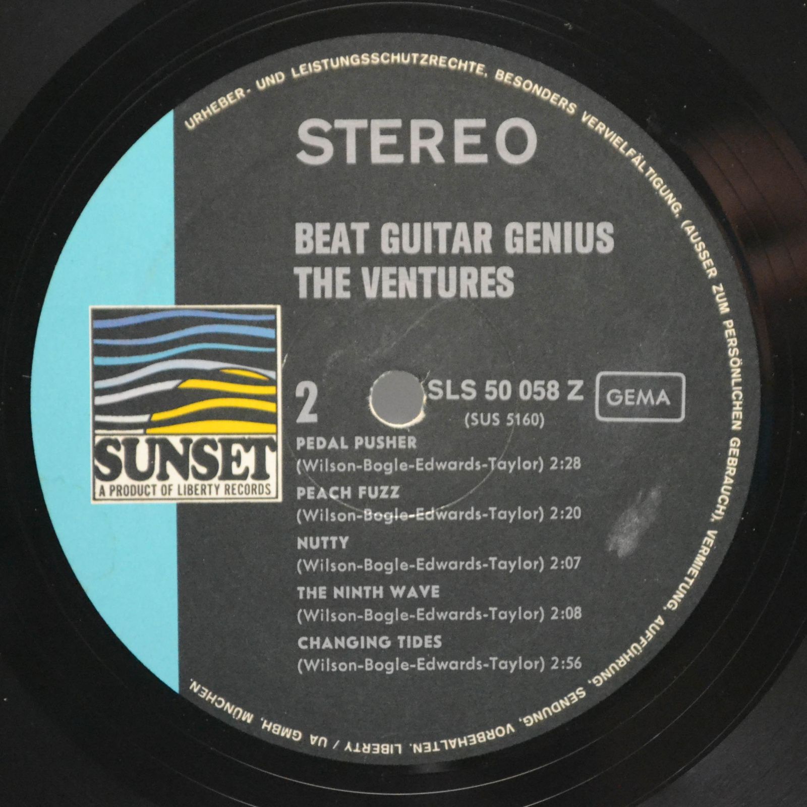 Виниловая пластинка Ventures — Beat Guitar Genius Of The Ventures, 1967
