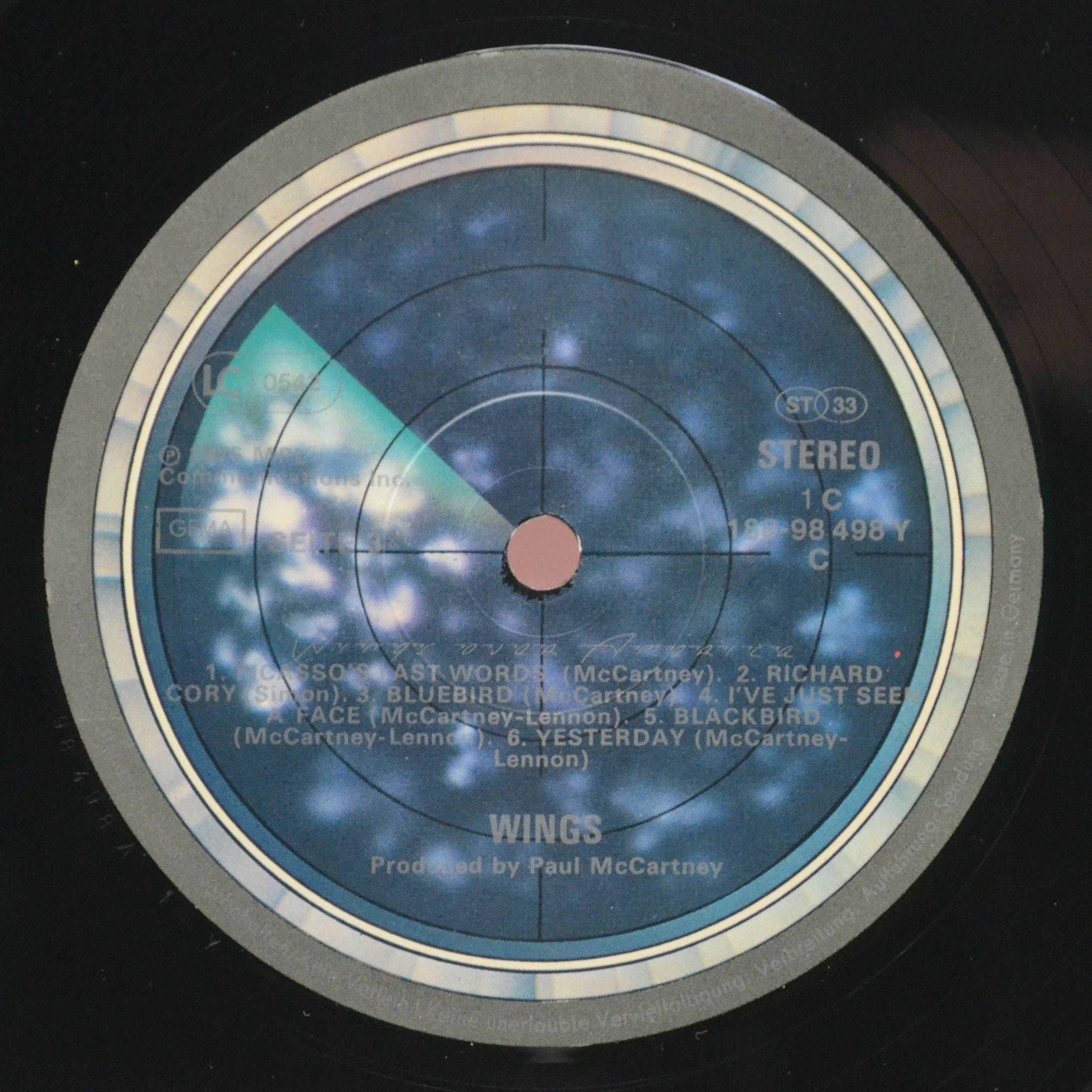 Wings — Wings Over America (3LP, poster), 1976