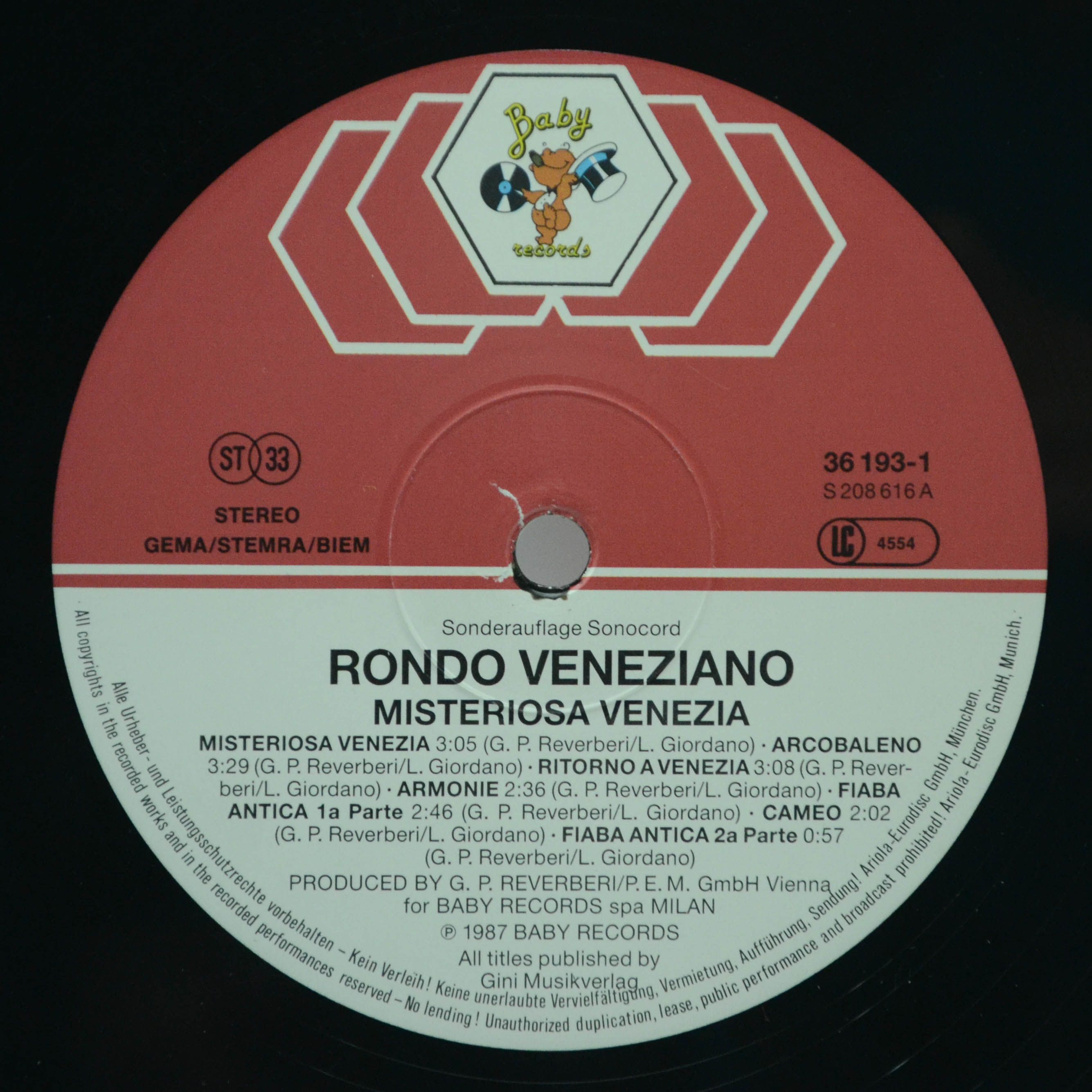 Rondò Veneziano — Misteriosa Venezia, 1987