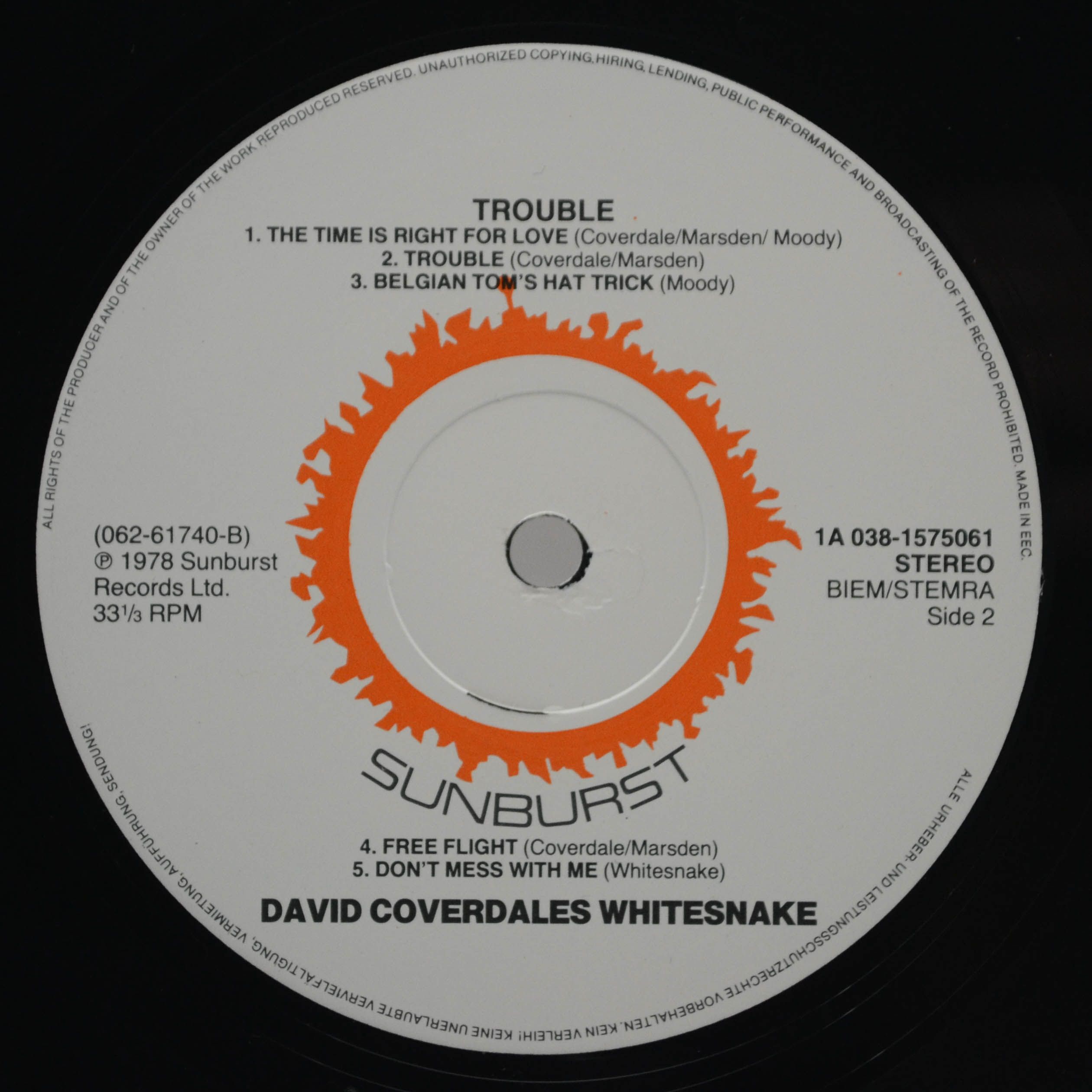 Whitesnake — Trouble, 1978