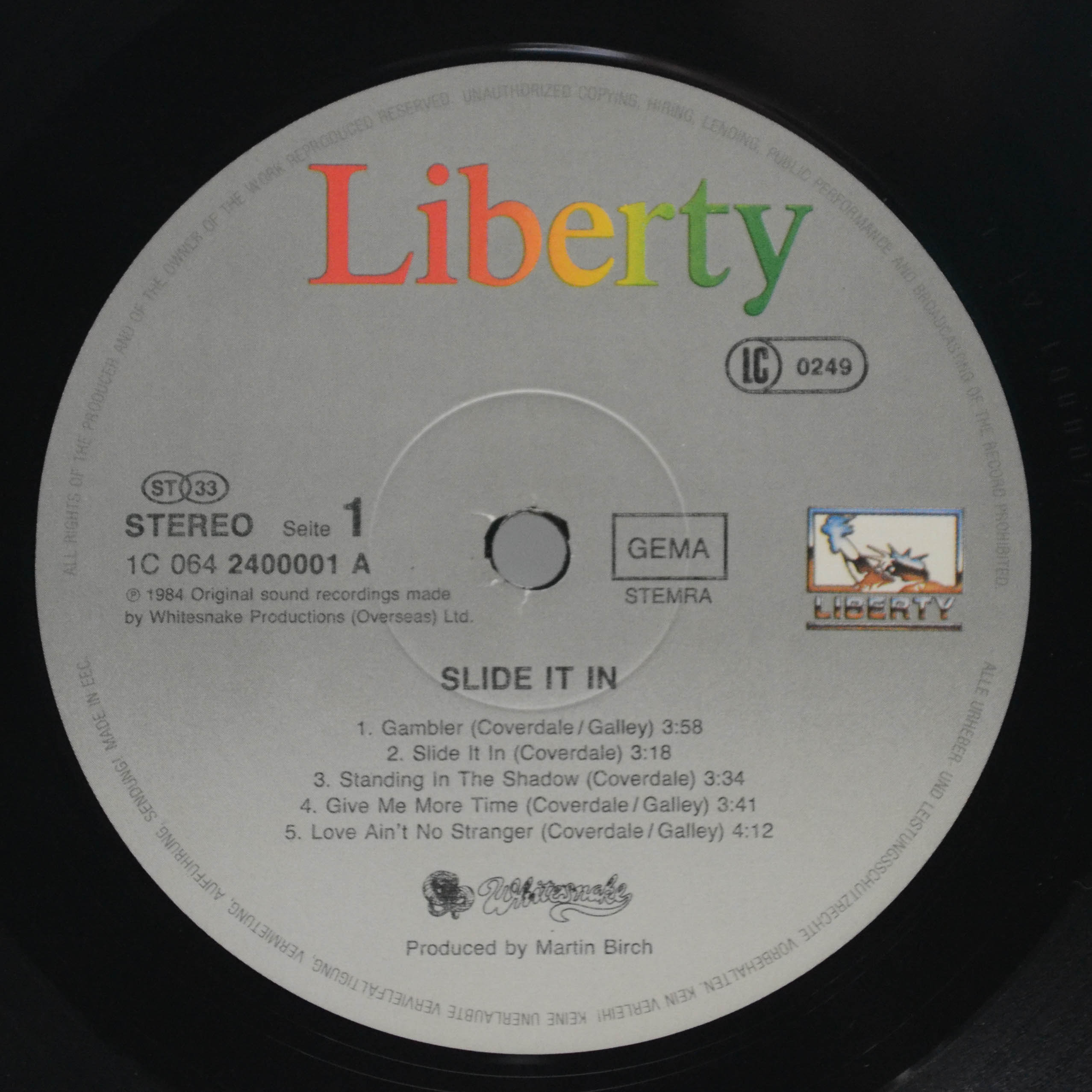 Whitesnake — Slide It In, 1984