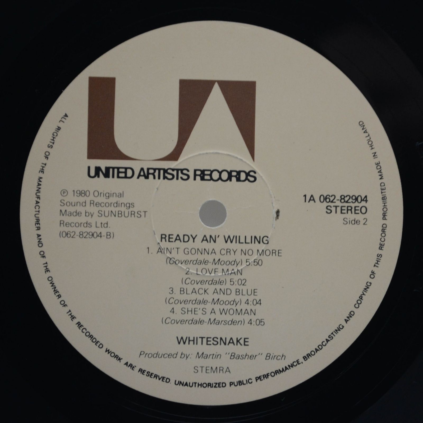 Whitesnake — Ready An' Willing, 1980