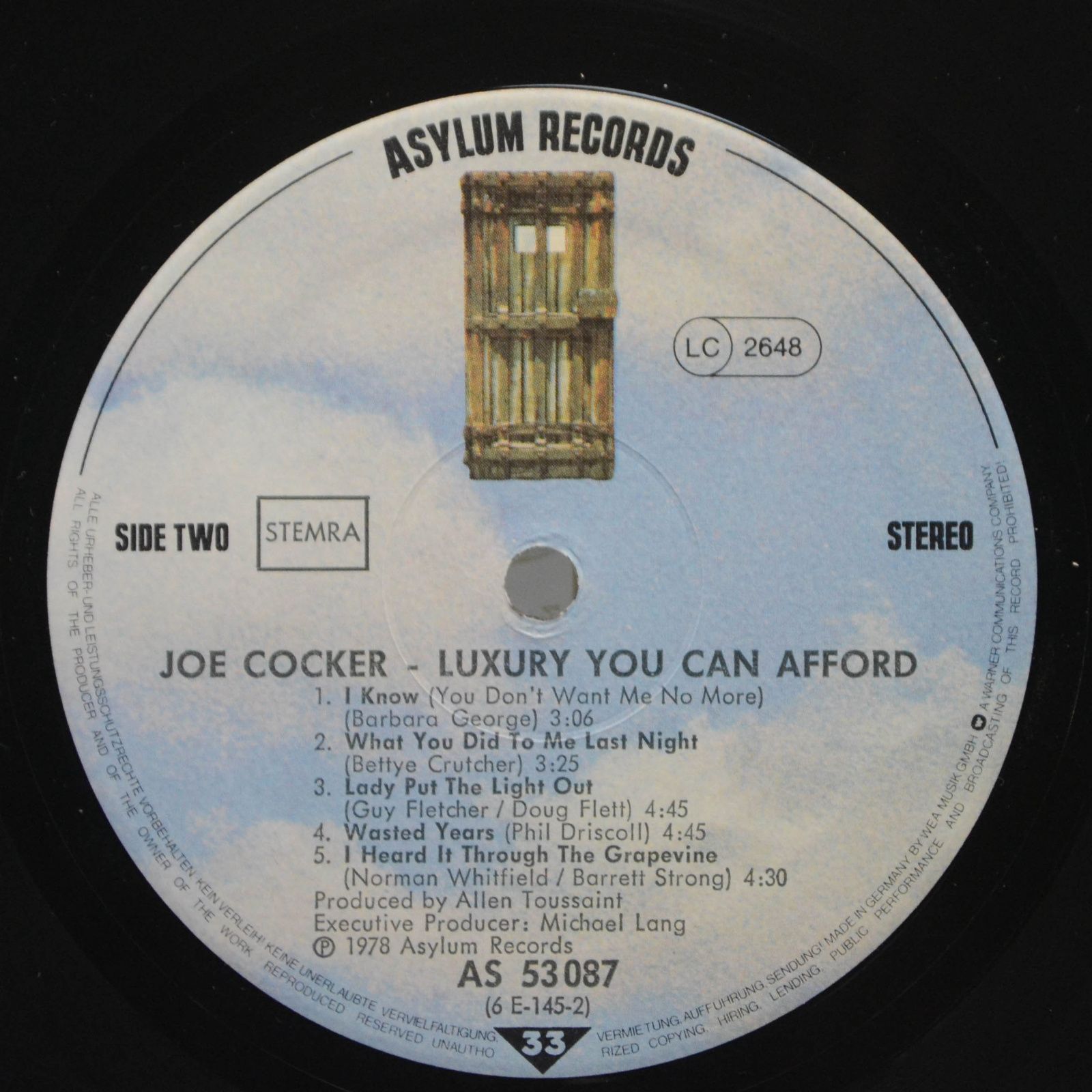 Joe Cocker — Luxury You Can Afford, 1978