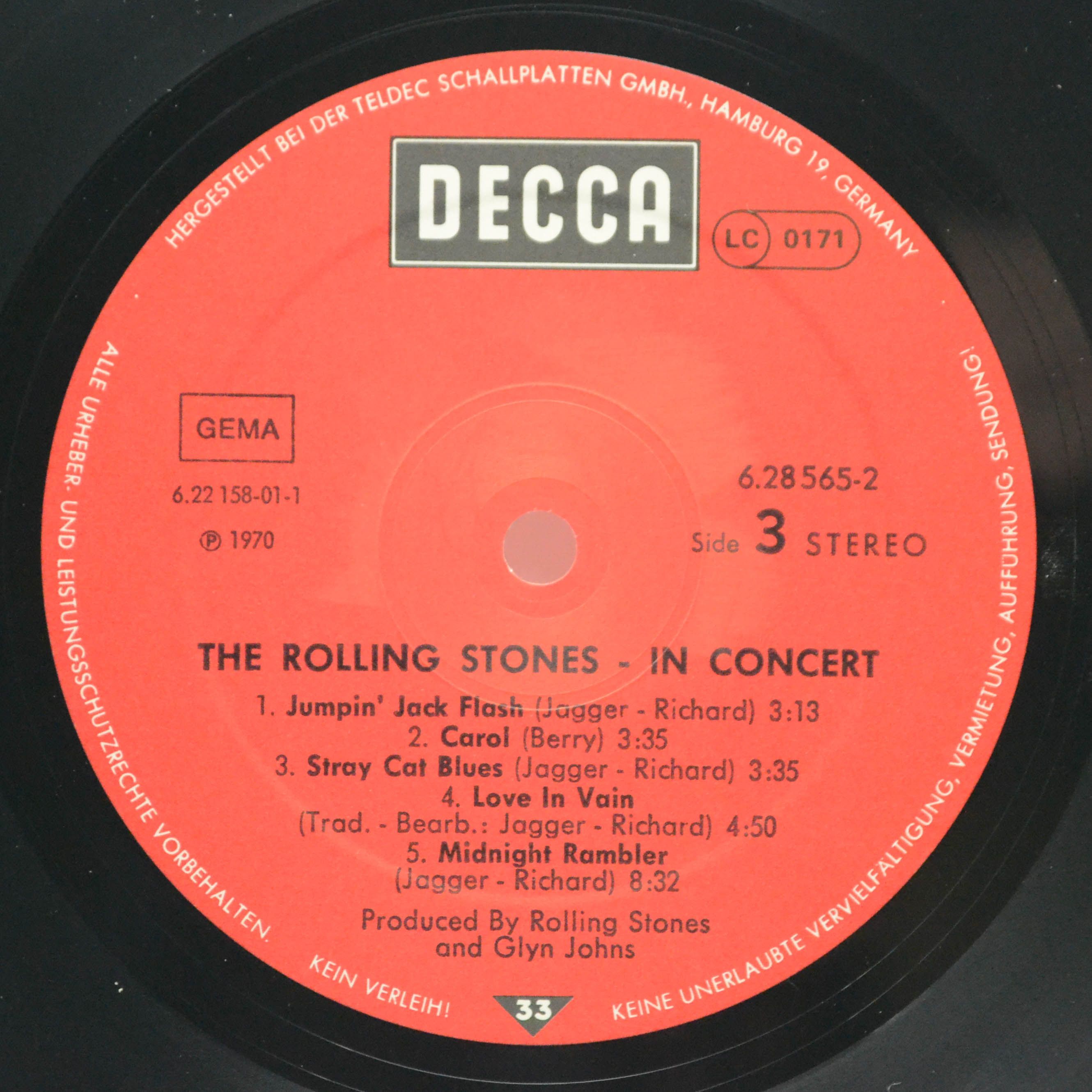 Rolling Stones — In Concert (2LP), 1981