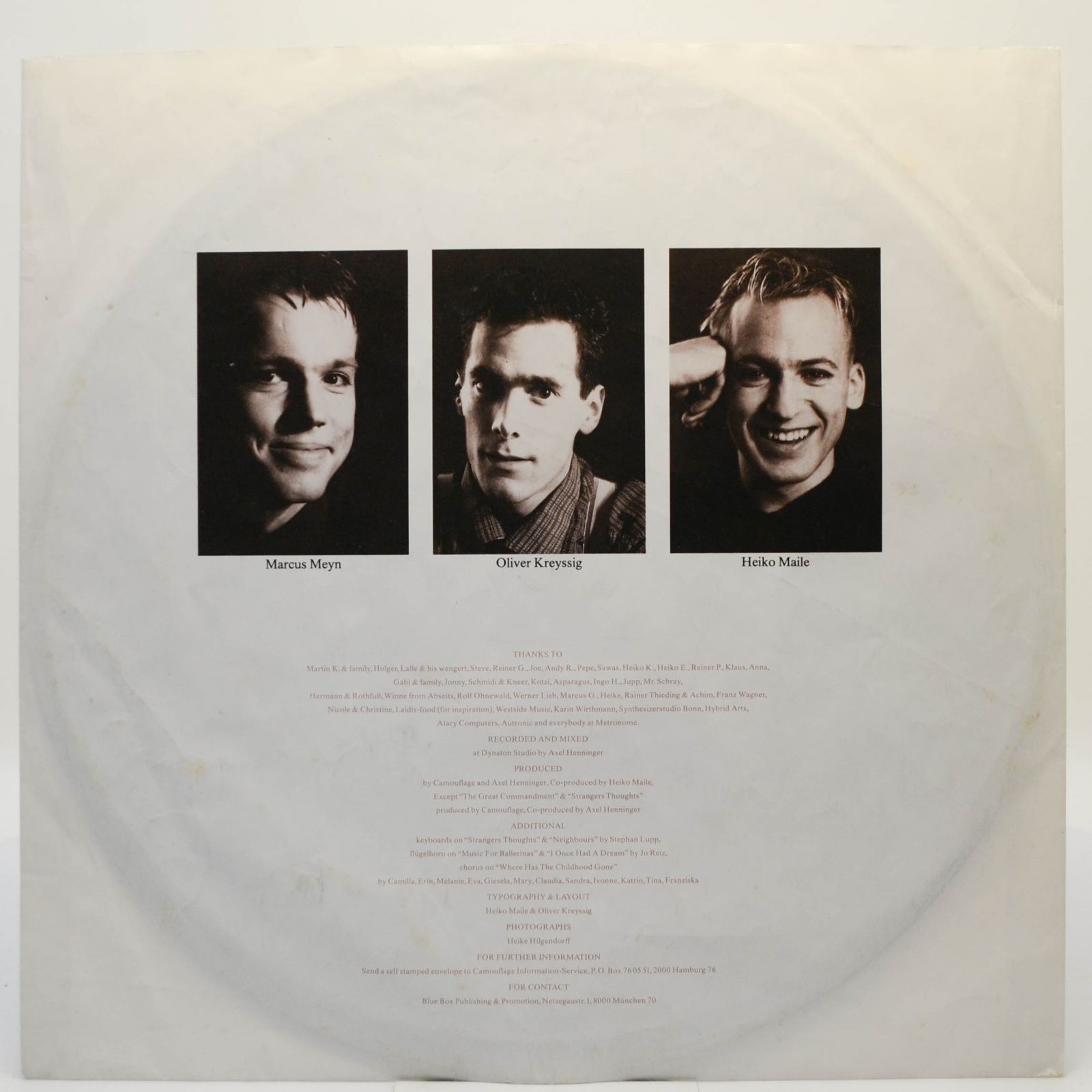 Camouflage — Voices & Images, 1988