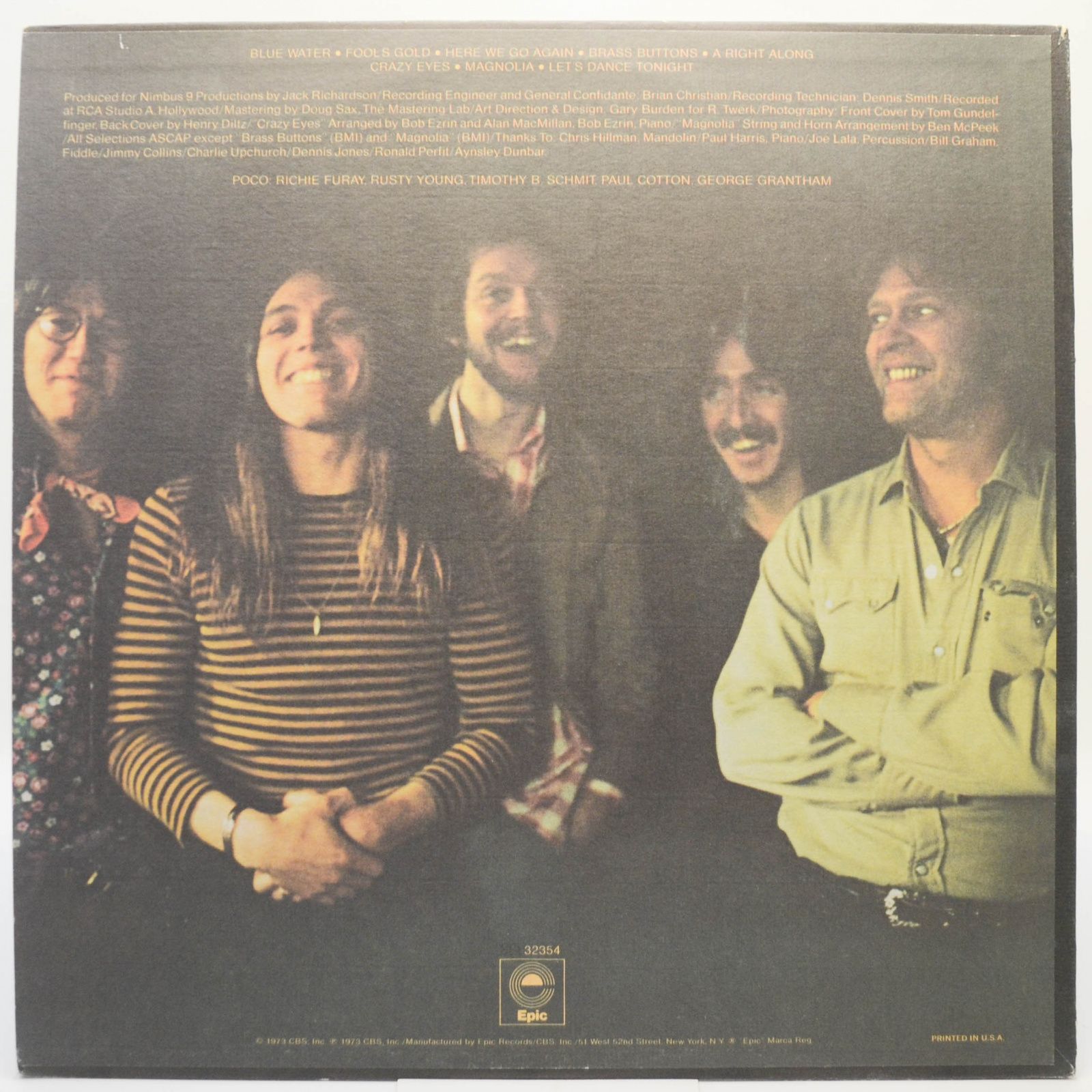 Виниловая пластинка Poco — Crazy Eyes (USA), 1973
