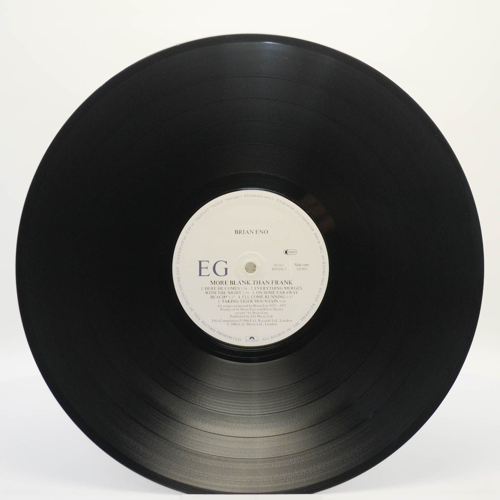 Виниловая пластинка Eno — More Blank Than Frank, 1986