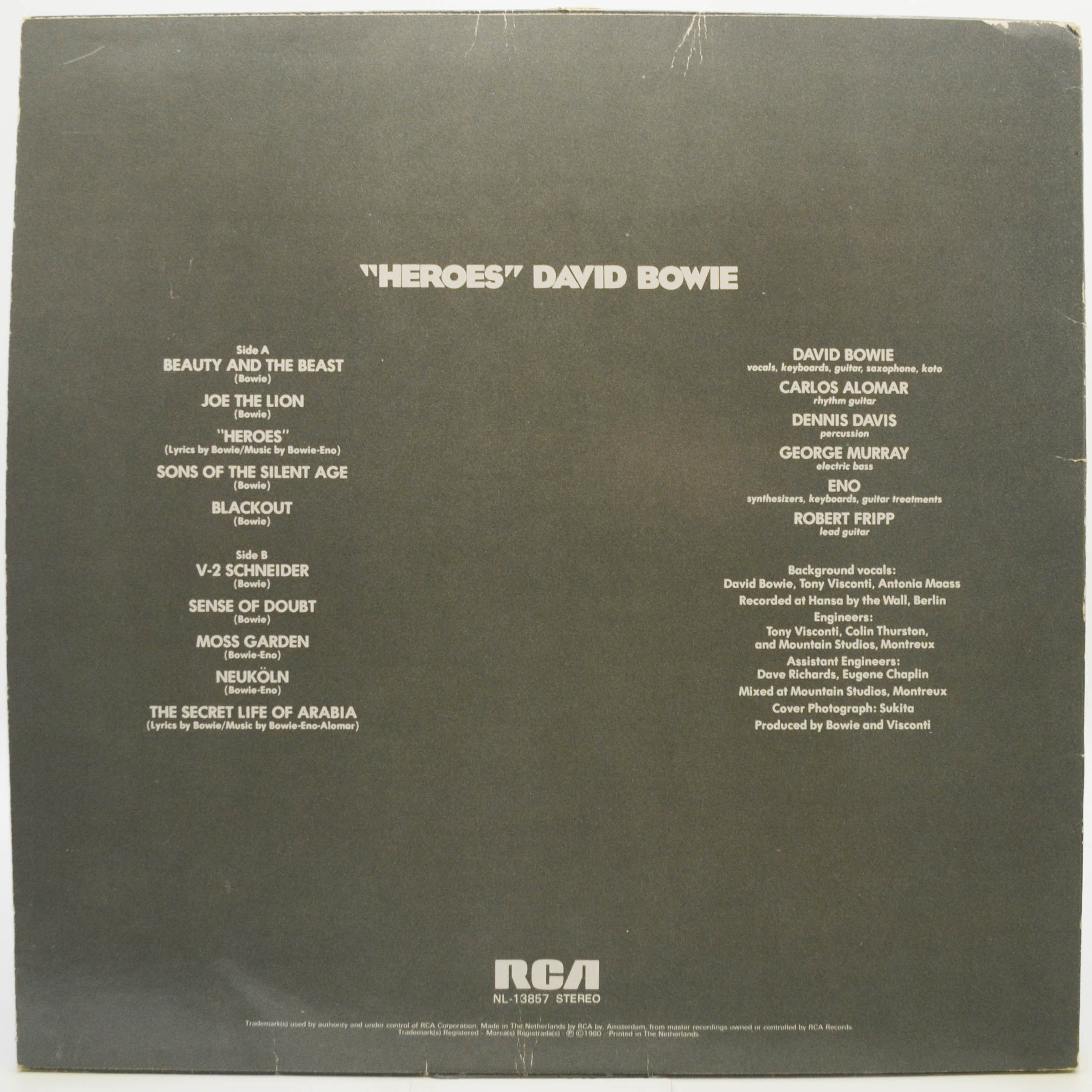 Виниловая пластинка David Bowie — "Heroes", 1980