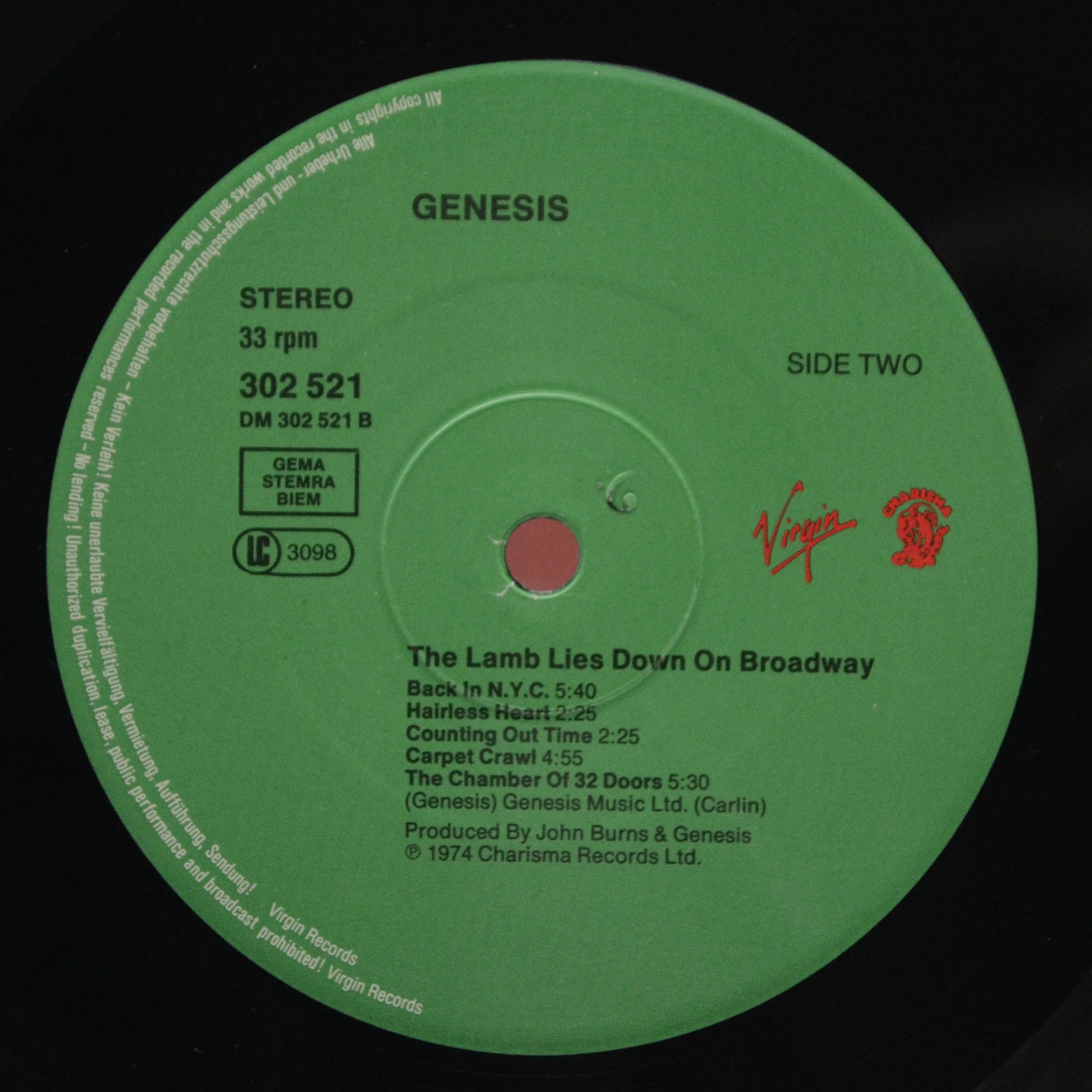 Genesis — The Lamb Lies Down On Broadway (2LP), 1974