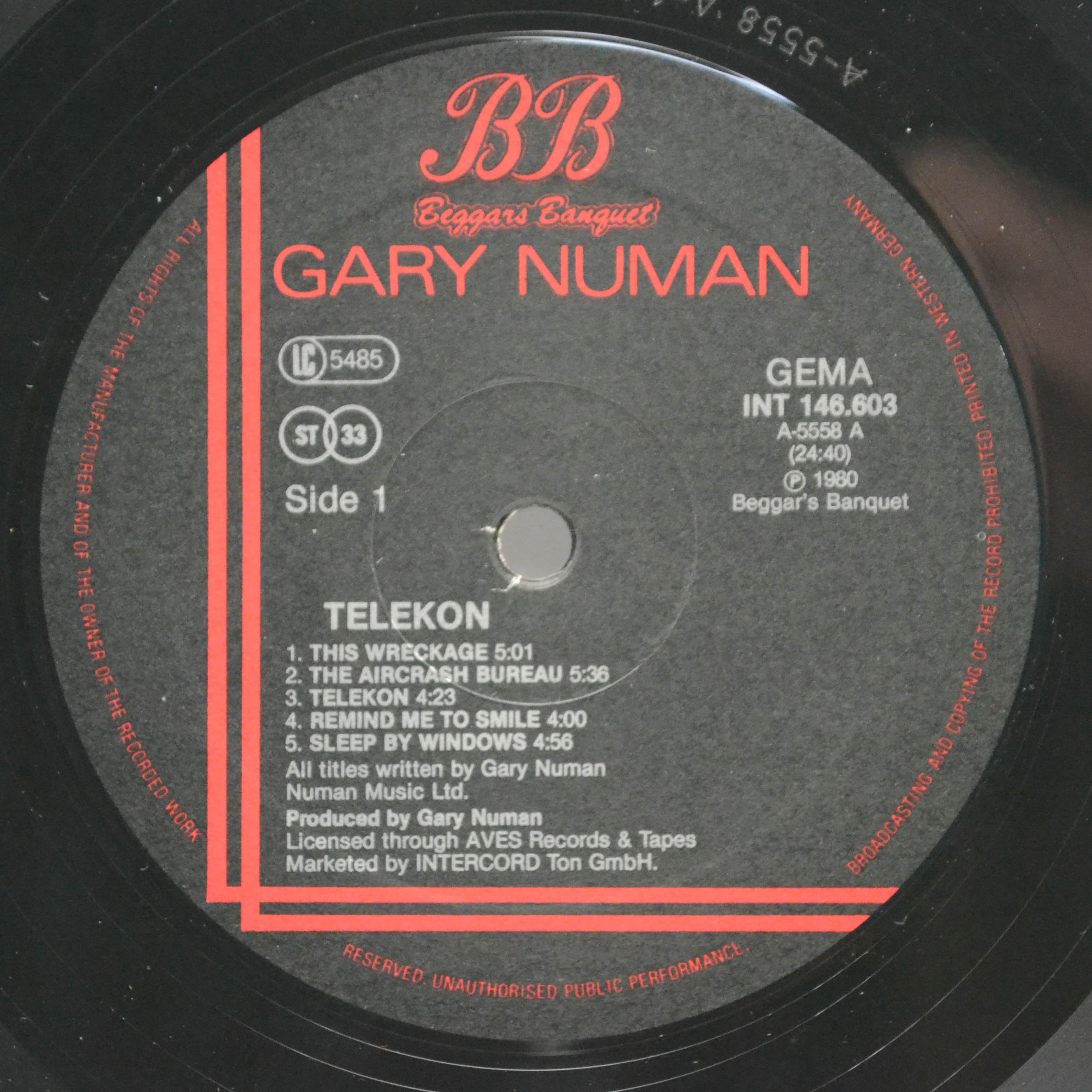 Виниловая пластинка Gary Numan — Telekon, 1980