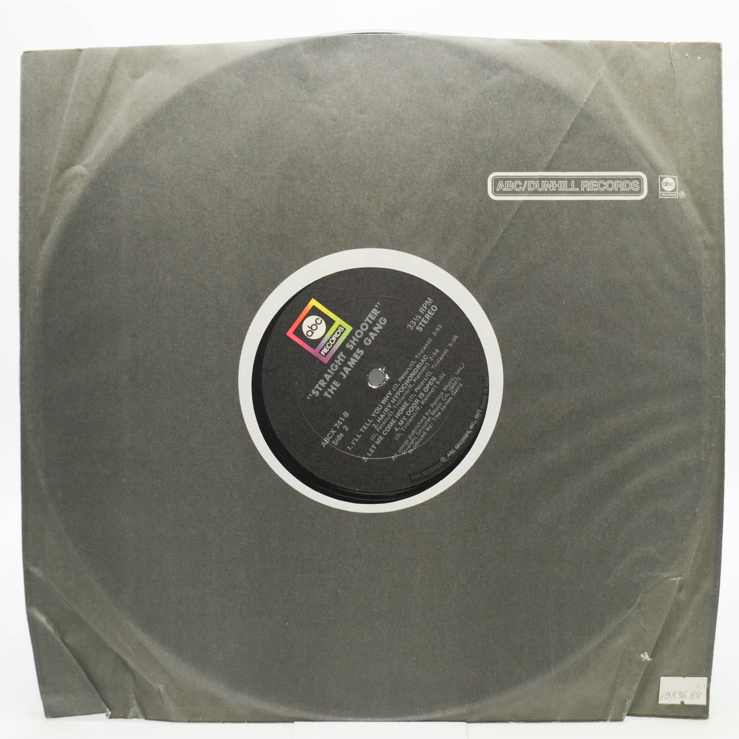 Виниловая пластинка James Gang — Straight Shooter (1-st, USA), 1972