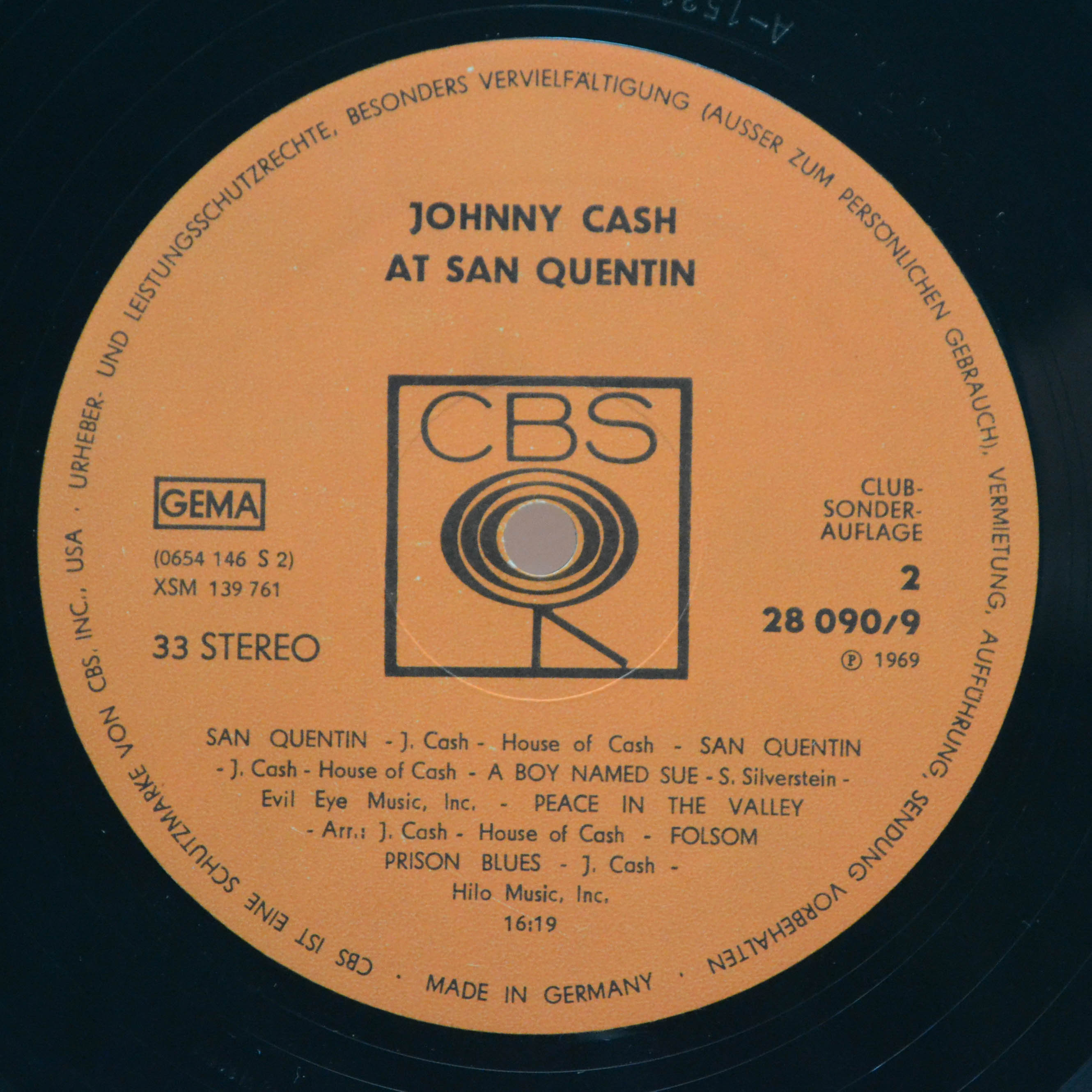 Виниловая пластинка Johnny Cash — Johnny Cash At San Quentin, 1969