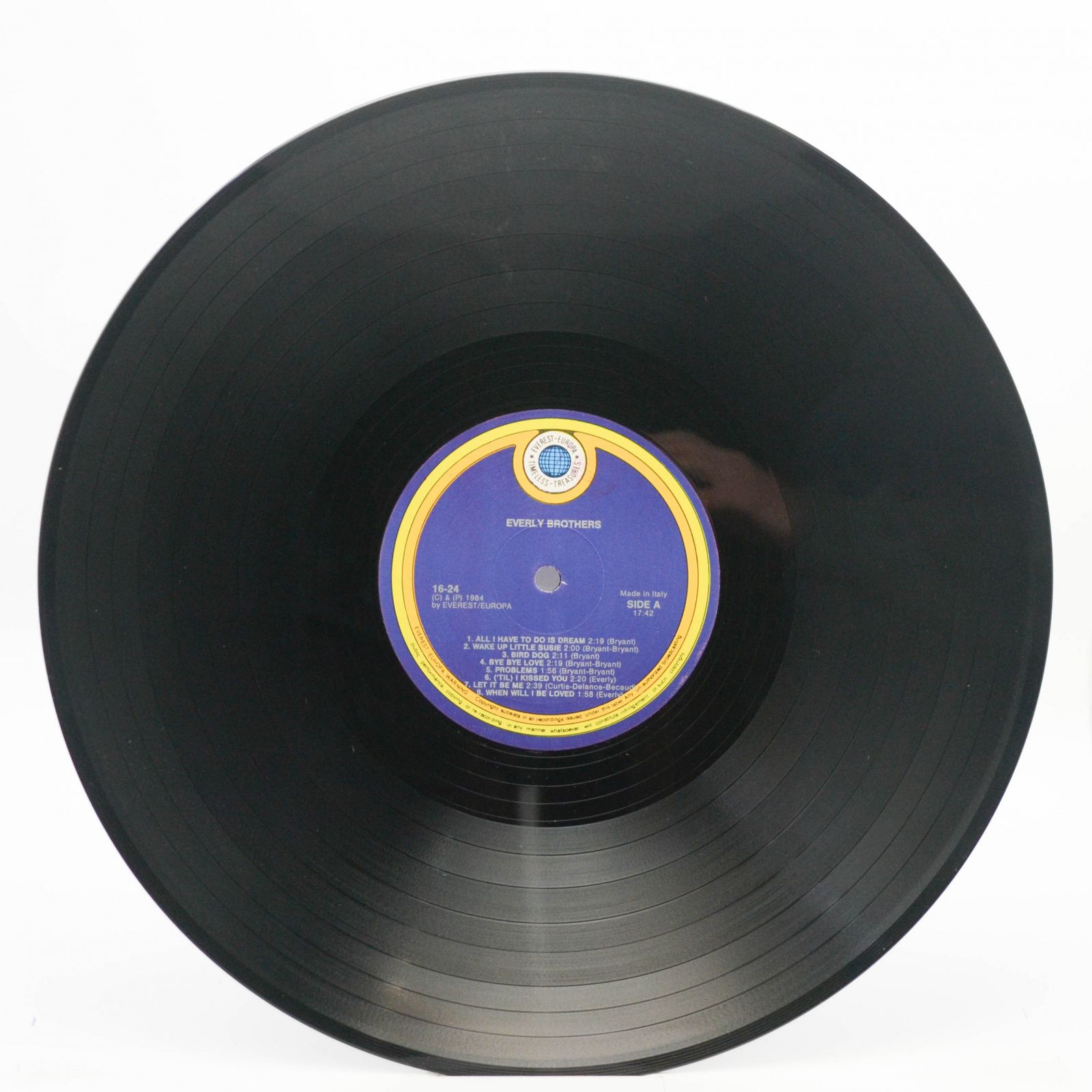 Виниловая пластинка Everly Brothers — 16 Original Hits!, 1984
