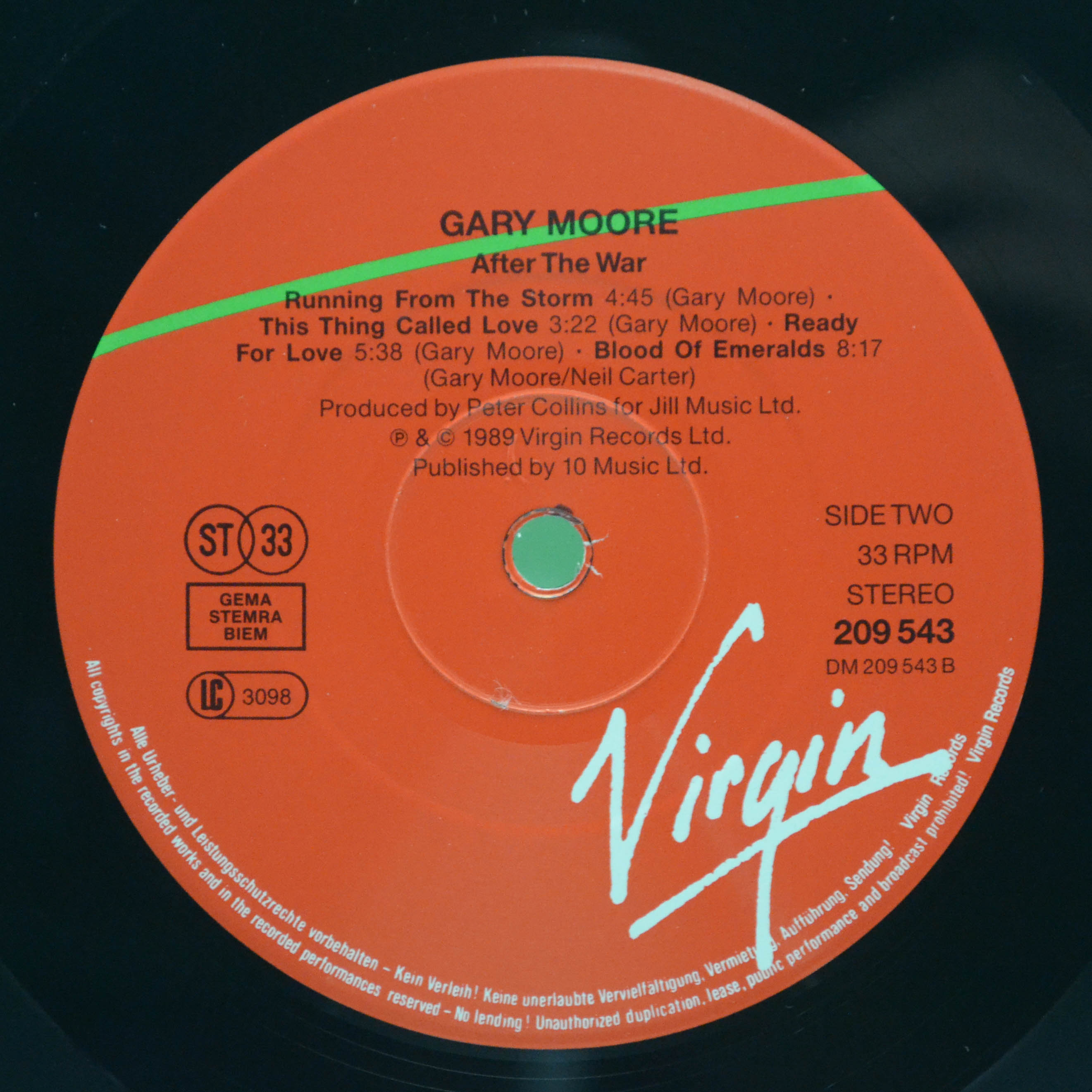 Виниловая пластинка Gary Moore — After The War, 1989