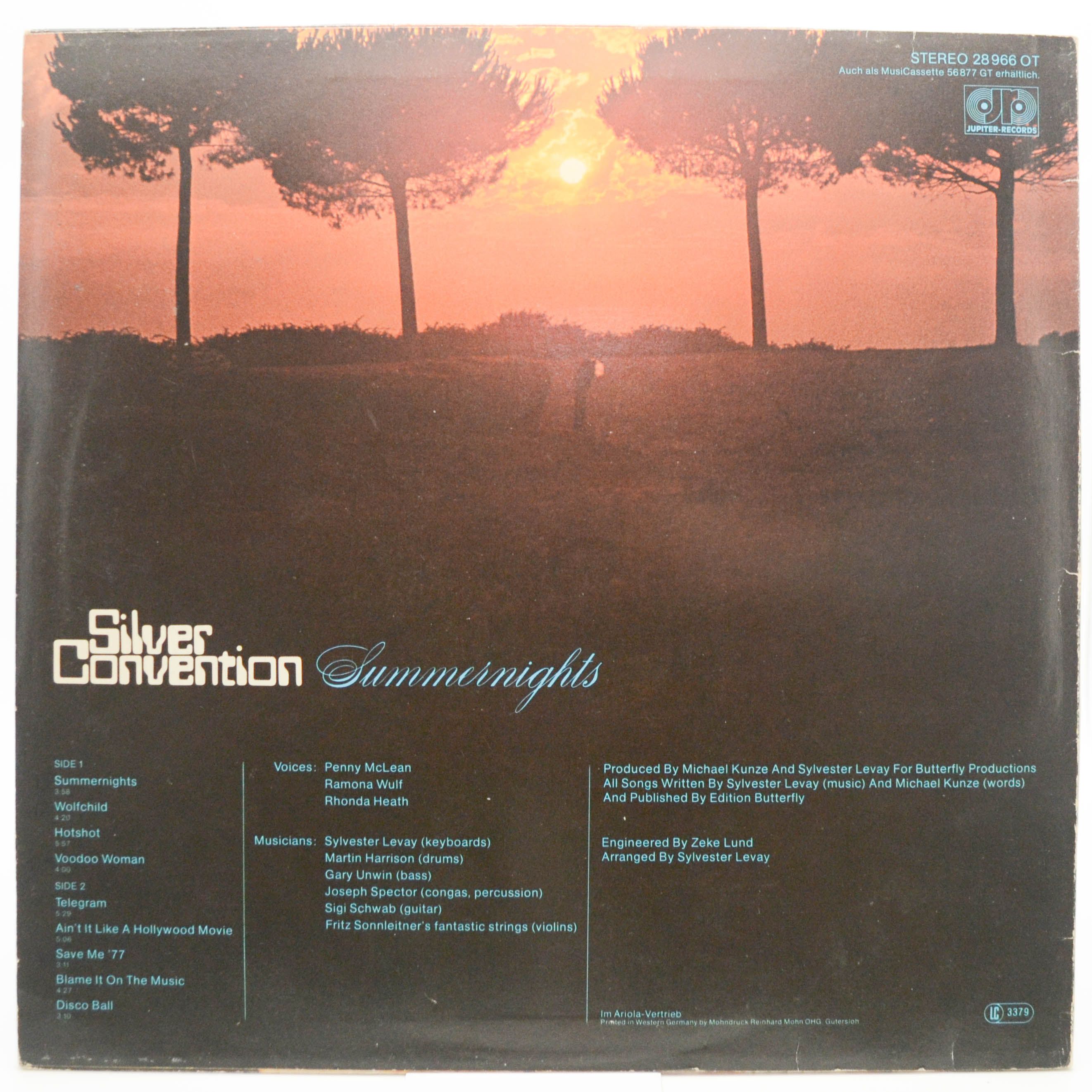 Виниловая пластинка Silver Convention — Summernights, 1977