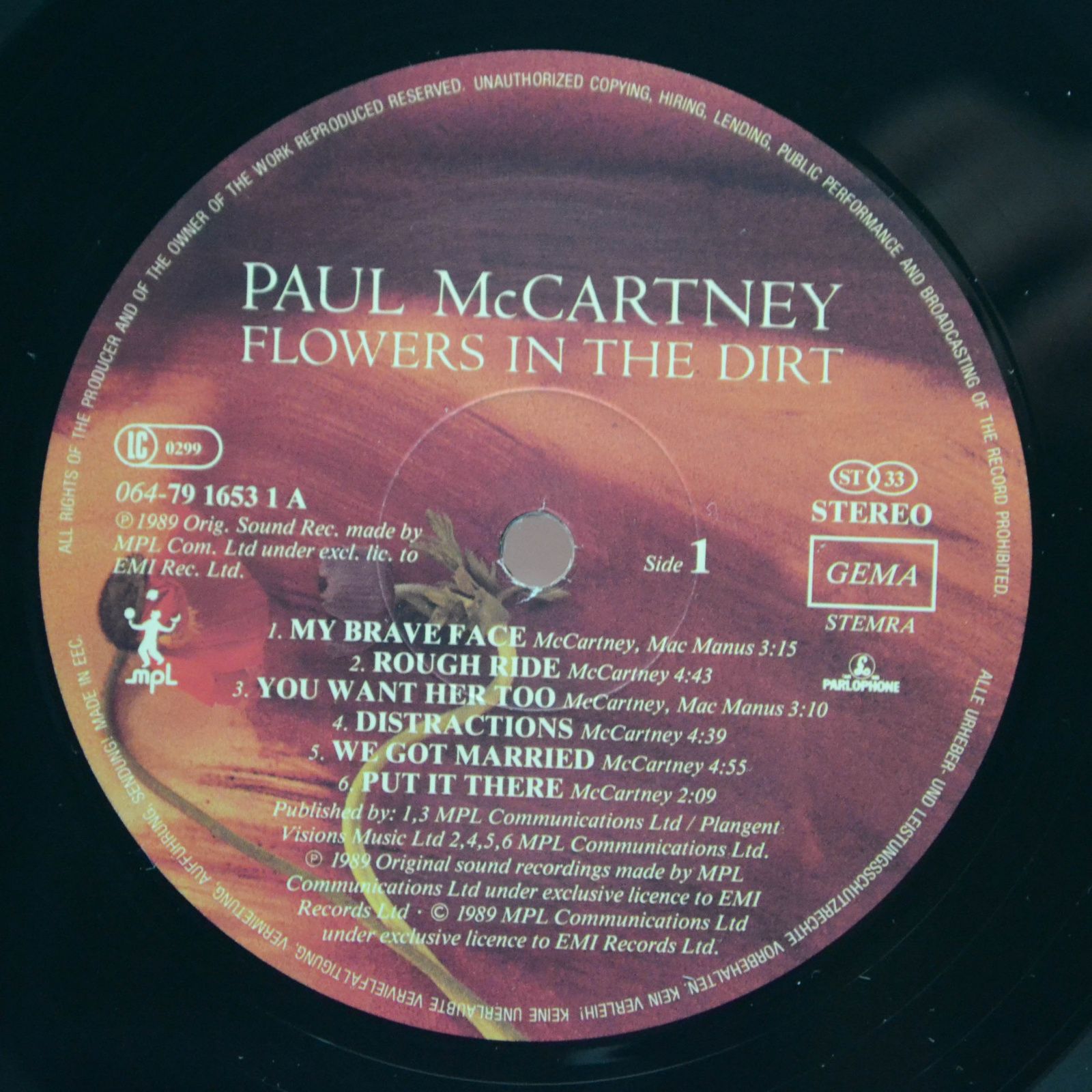Paul McCartney — Flowers In The Dirt, 1989