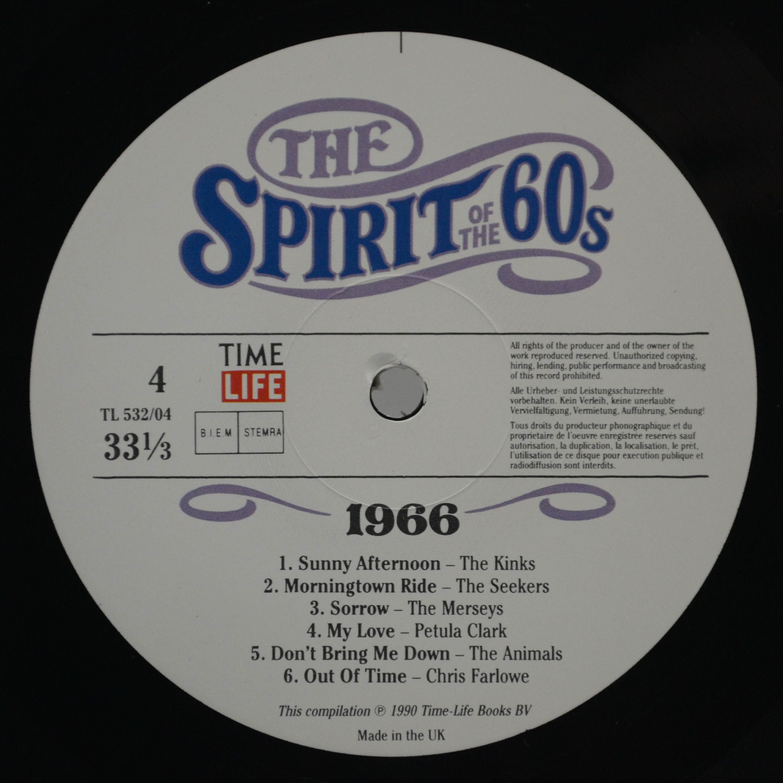 Various — The Spirit Of The 60s: 1966 (2LP), 1990