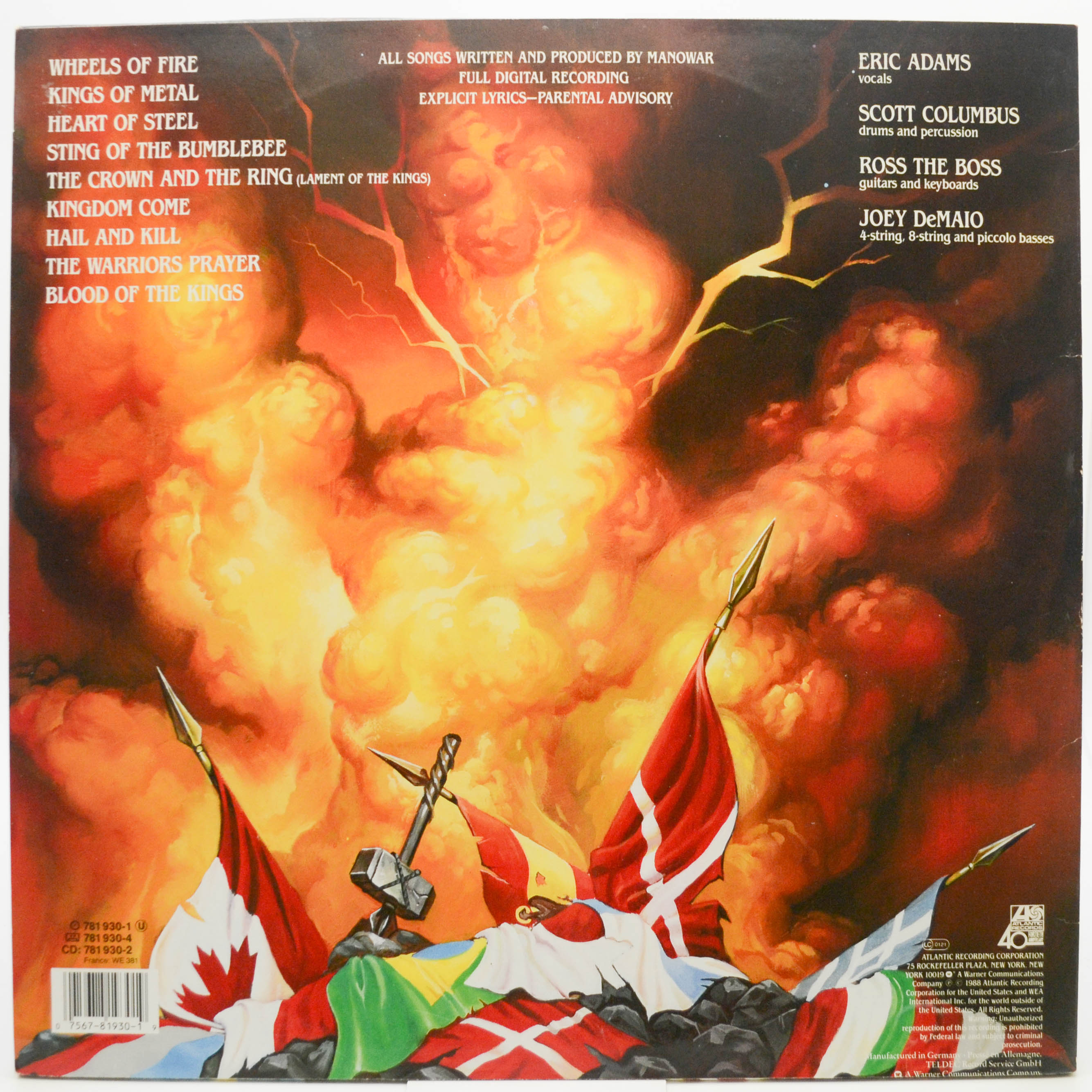 Manowar — Kings Of Metal, 1988