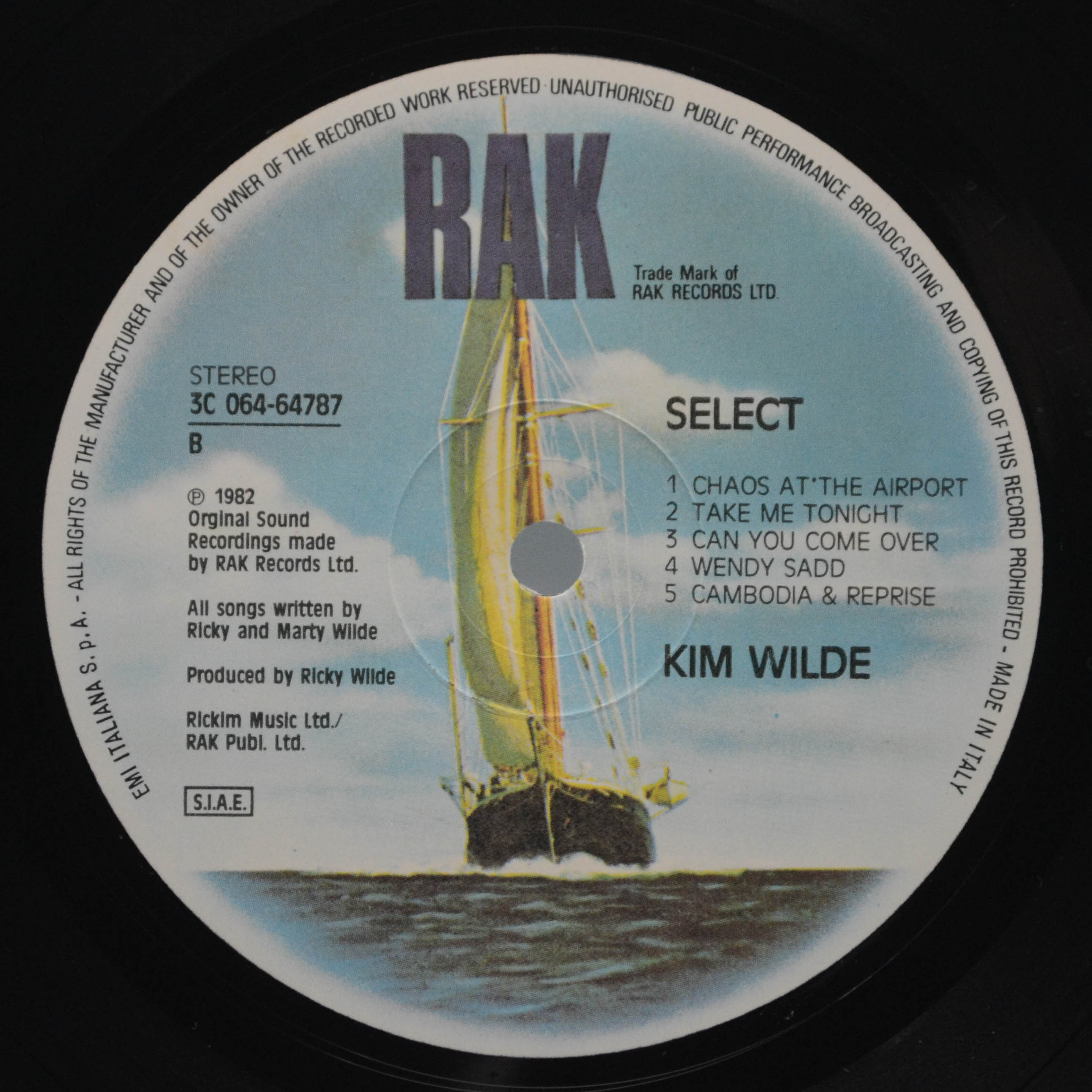 Kim Wilde — Select, 1982
